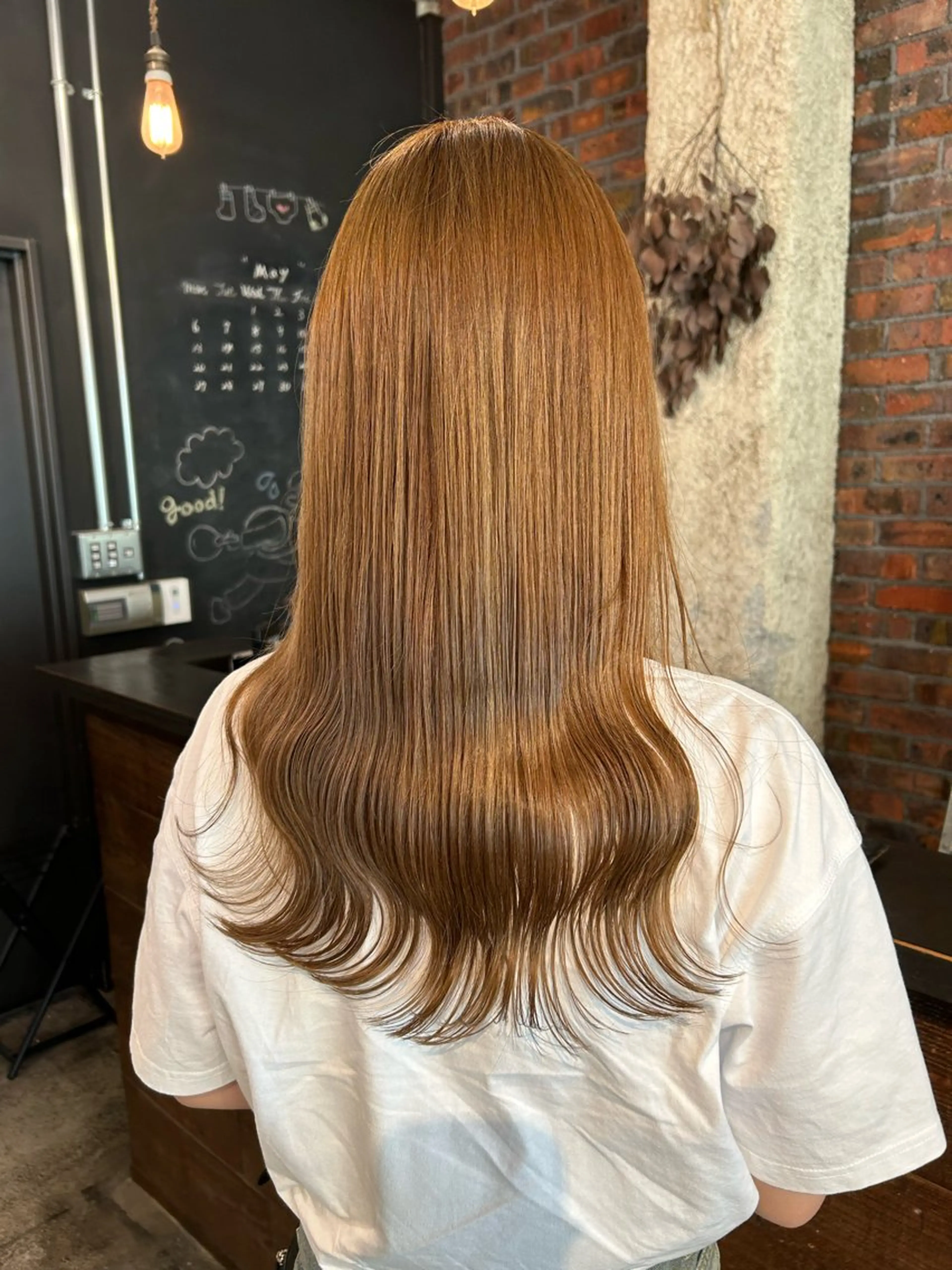ミディアム カラー ヘアカラー the BRIDGE 加藤みのりのヘアスタイル