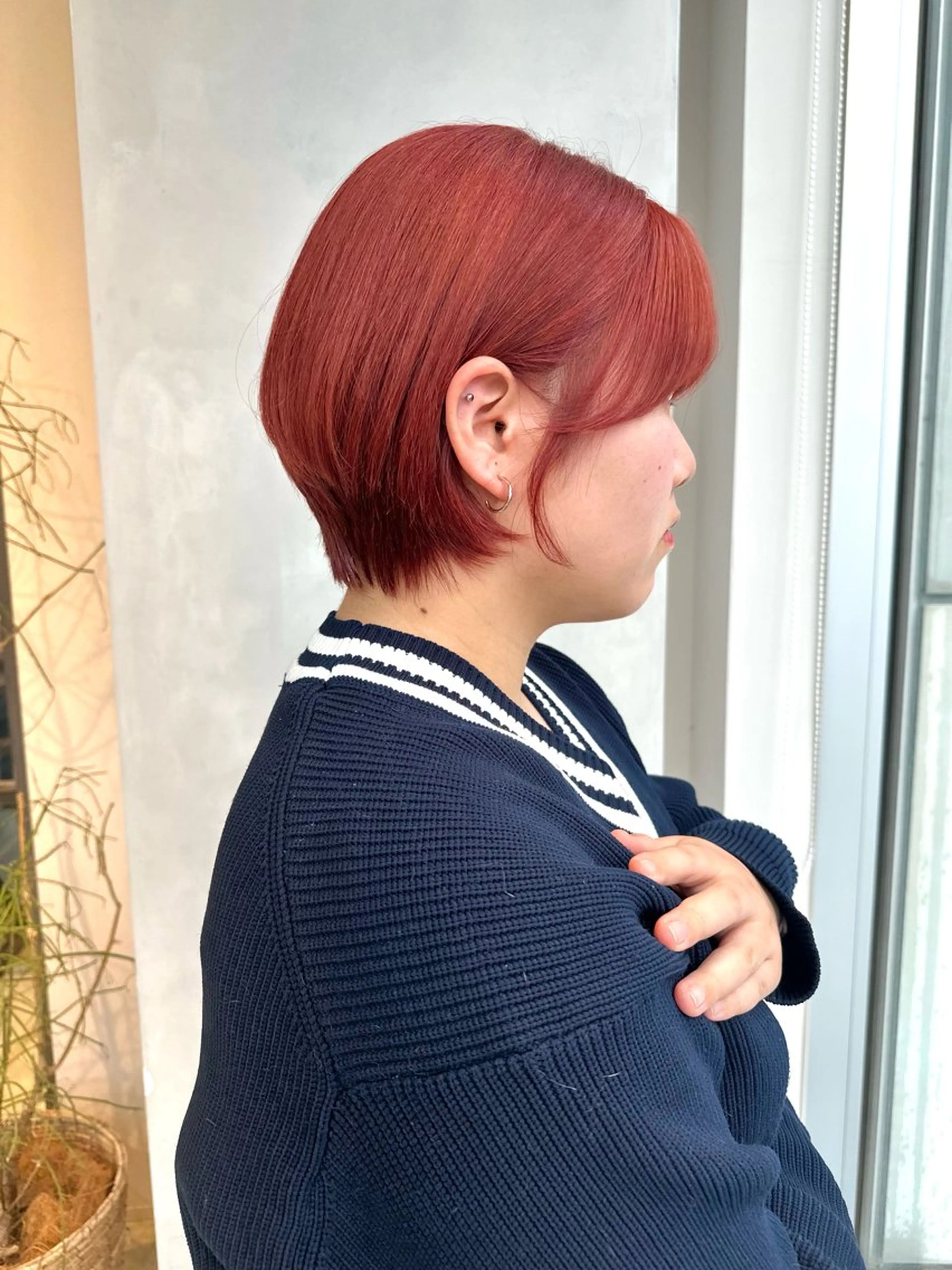 ショート カラー ブリーチ ハイトーンカラー ショートヘア カット ヘアカラー トリートメント 似合わせ小顔ショート /akane🐰♥️のヘアスタイル