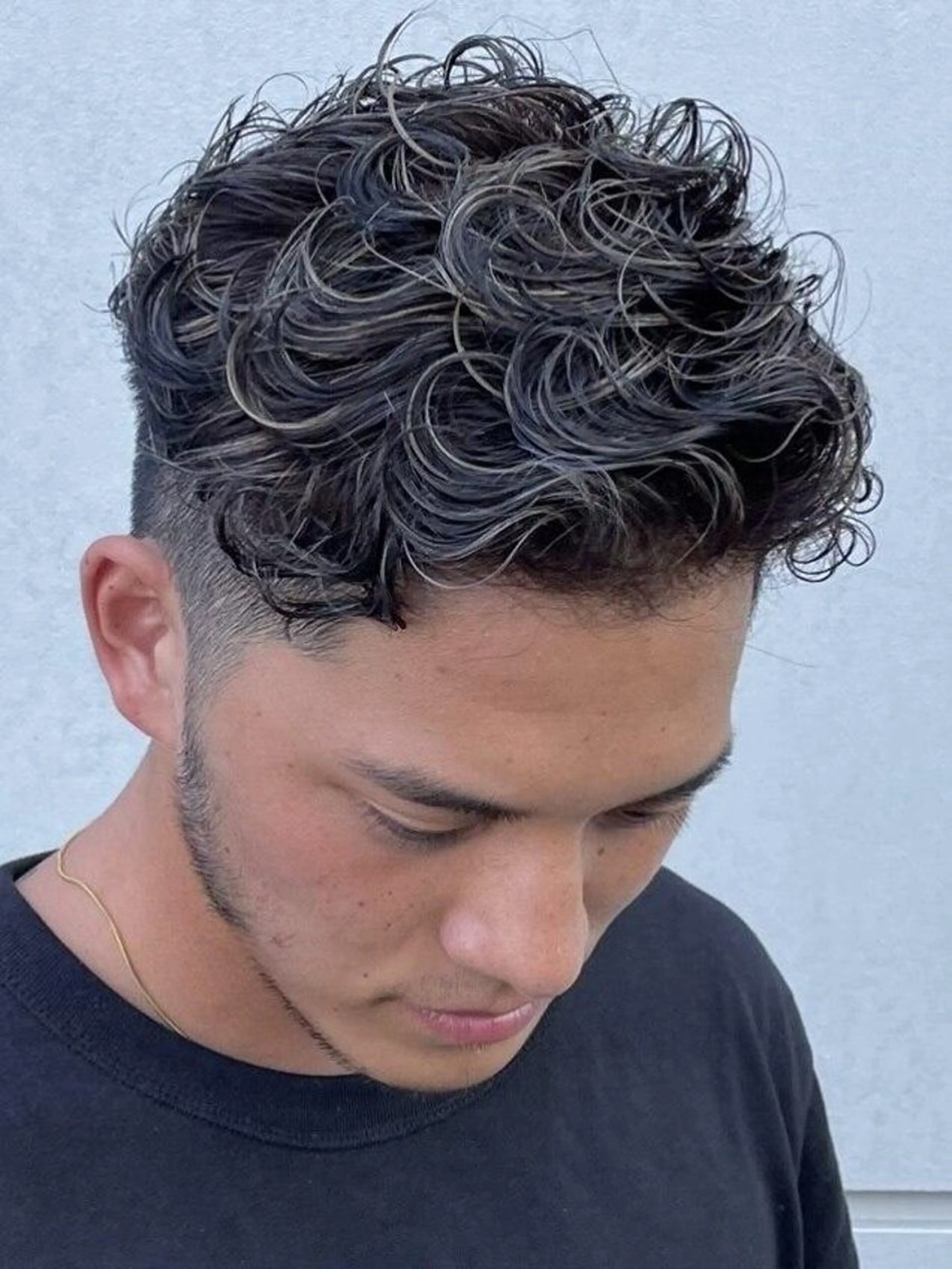 パーマ メンズ カット パーマ 人見知りさんでも安心 奥田 里佳子のヘアスタイル