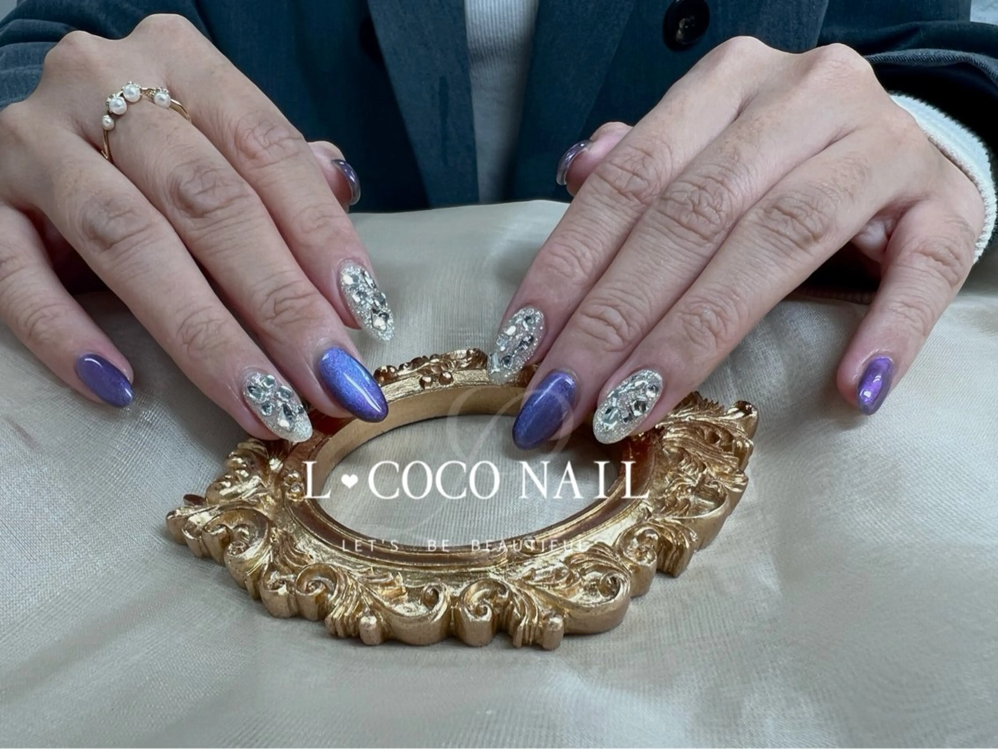 ネイル キラキラネイル 冬ネイル クリスマス L·COCO   Nail所属・L♡ COCO  nailのネイルデザイン