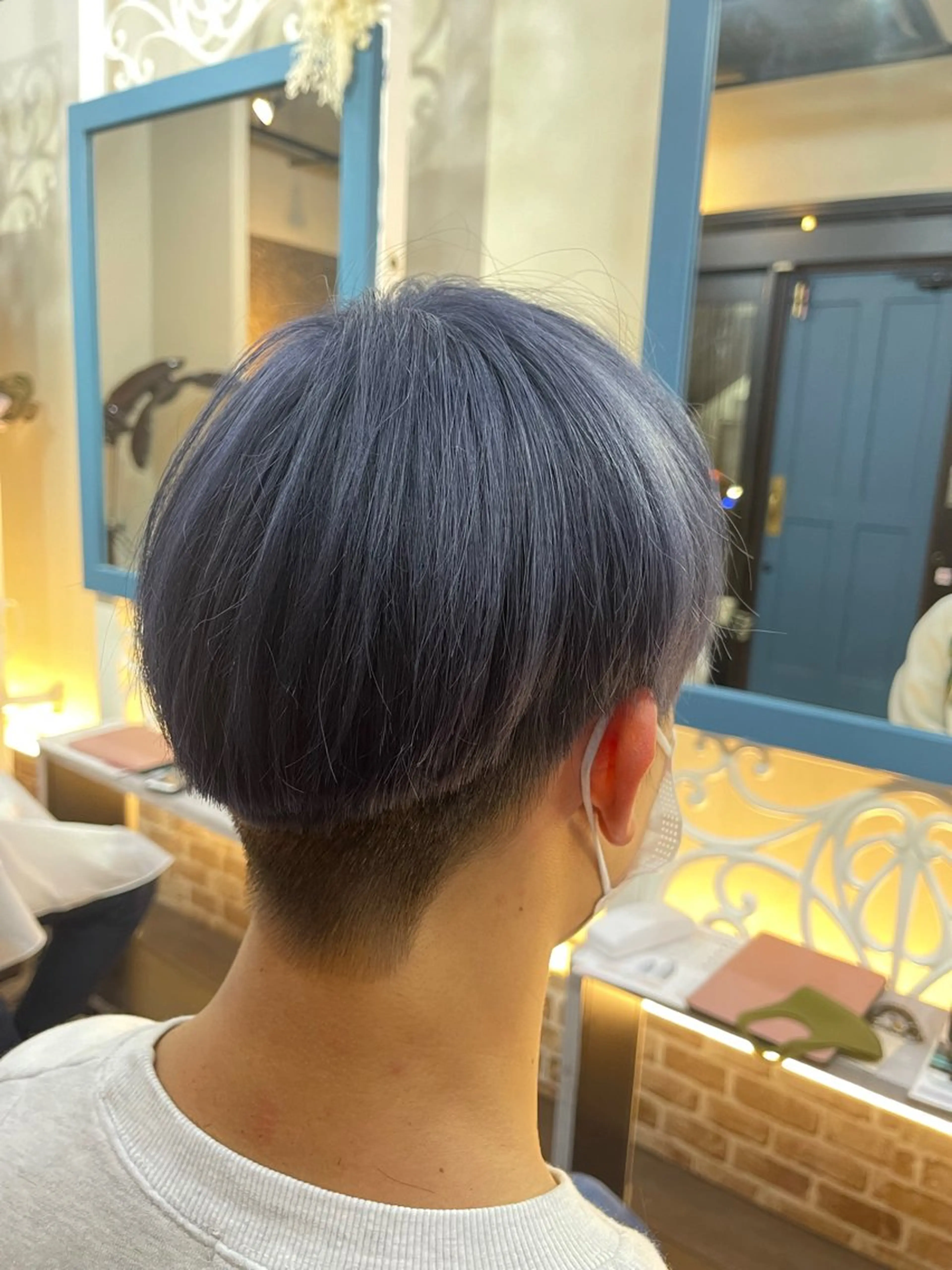ショート カラー カット ヘアカラー Le rond所属・透明感艶カラー 城間晴人のヘアスタイル