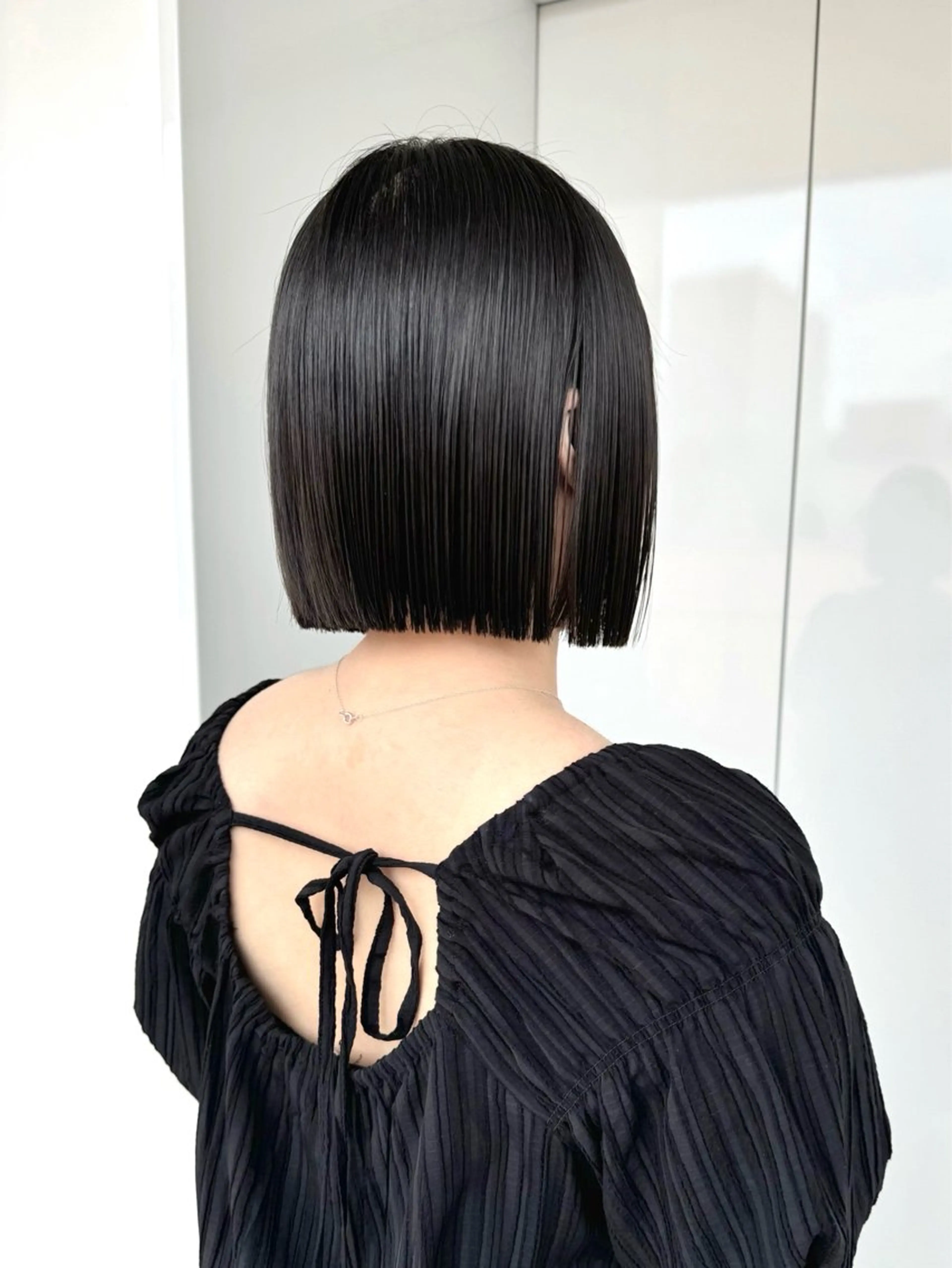 ショート ボブ 顔まわりレイヤー 顔周りカット レイヤーカット 外ハネヘア カット ヘアカラー トリートメント hollo渋谷所属・🇰🇷タッセルボブ /DAIKIのヘアスタイル