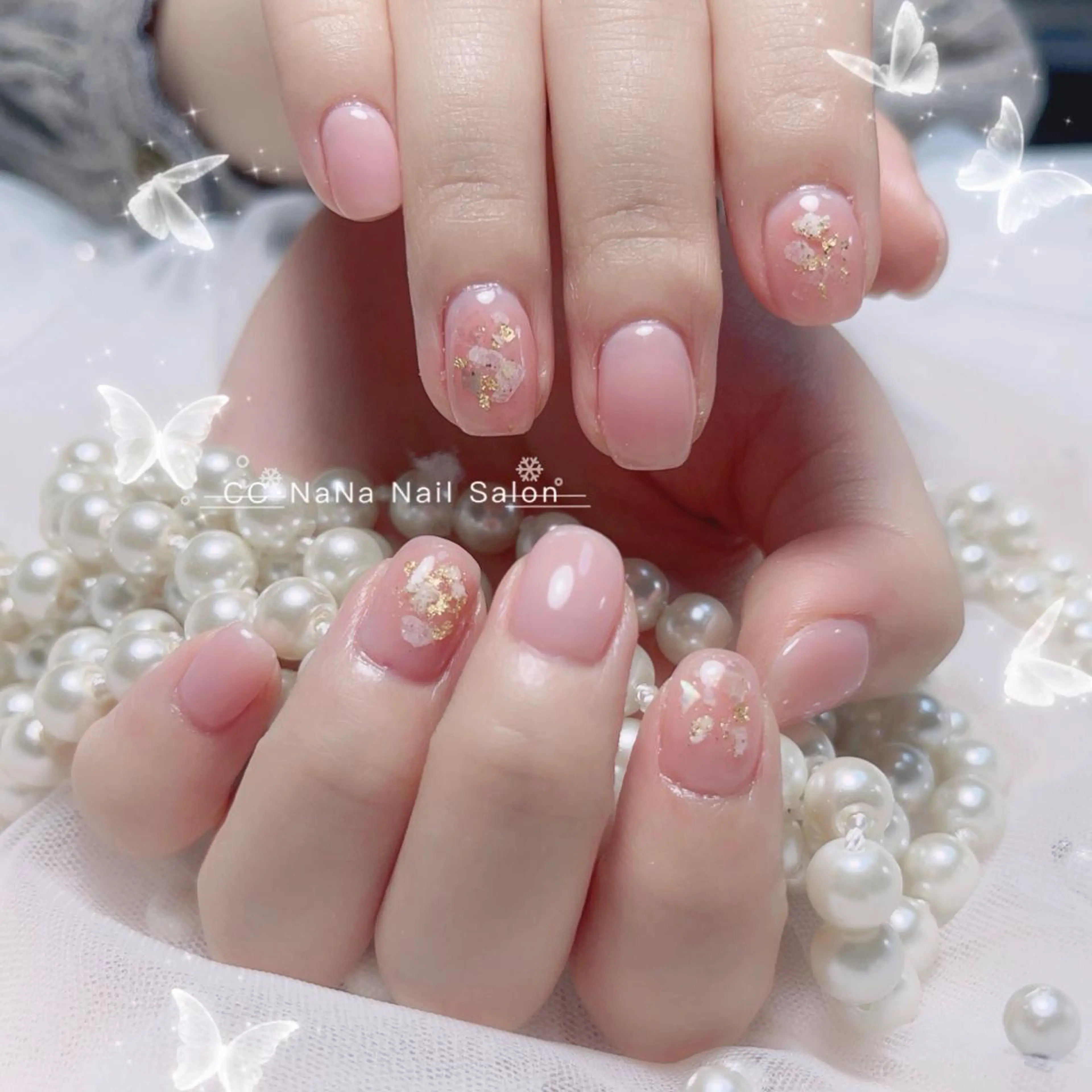 ネイル ハンドネイル CC  NaNa ワンホンネイル🌙Nのネイルデザイン