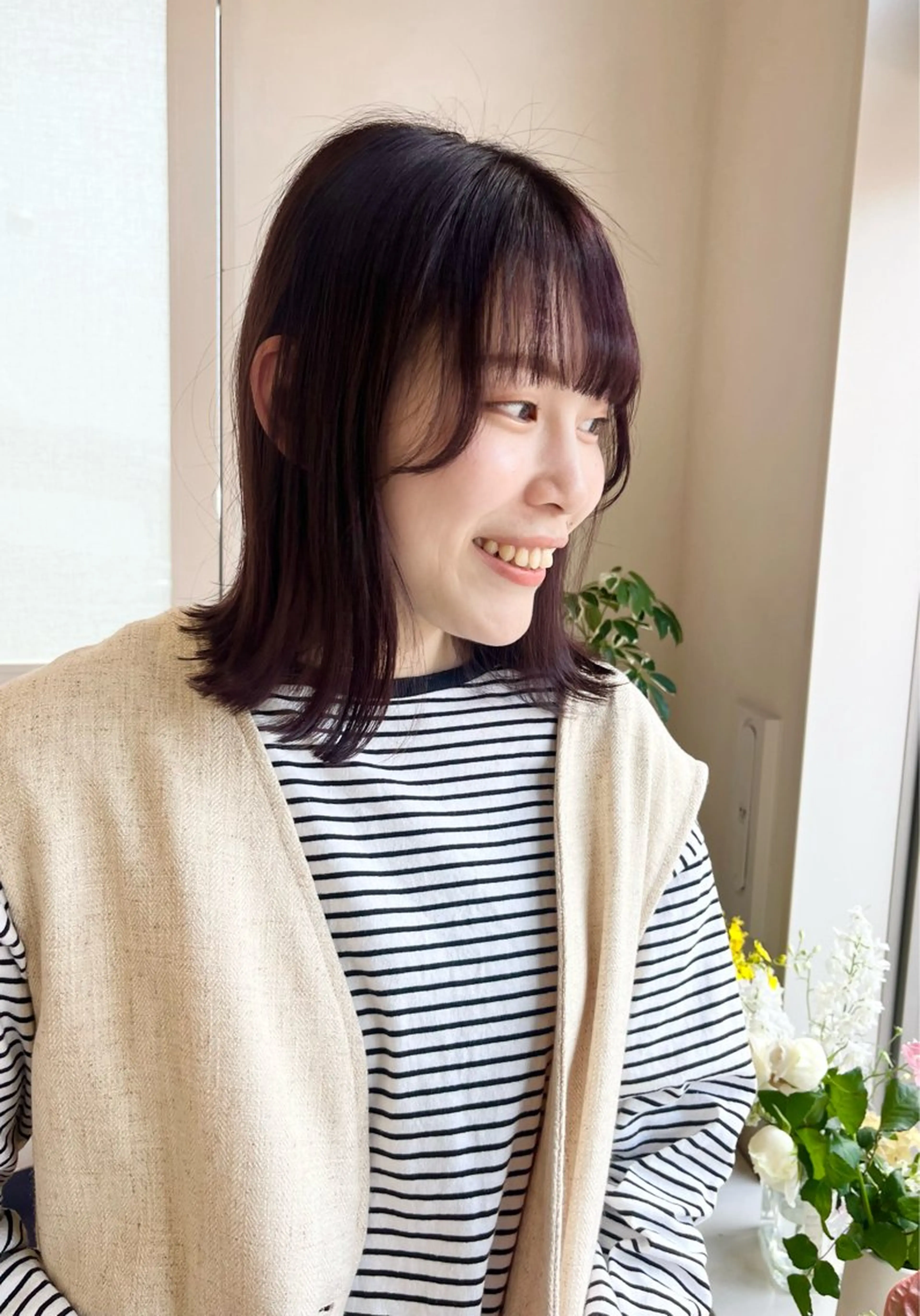 ミディアム カラー 暖色カラー／ ヘアセット🌛櫻井舞のヘアスタイル