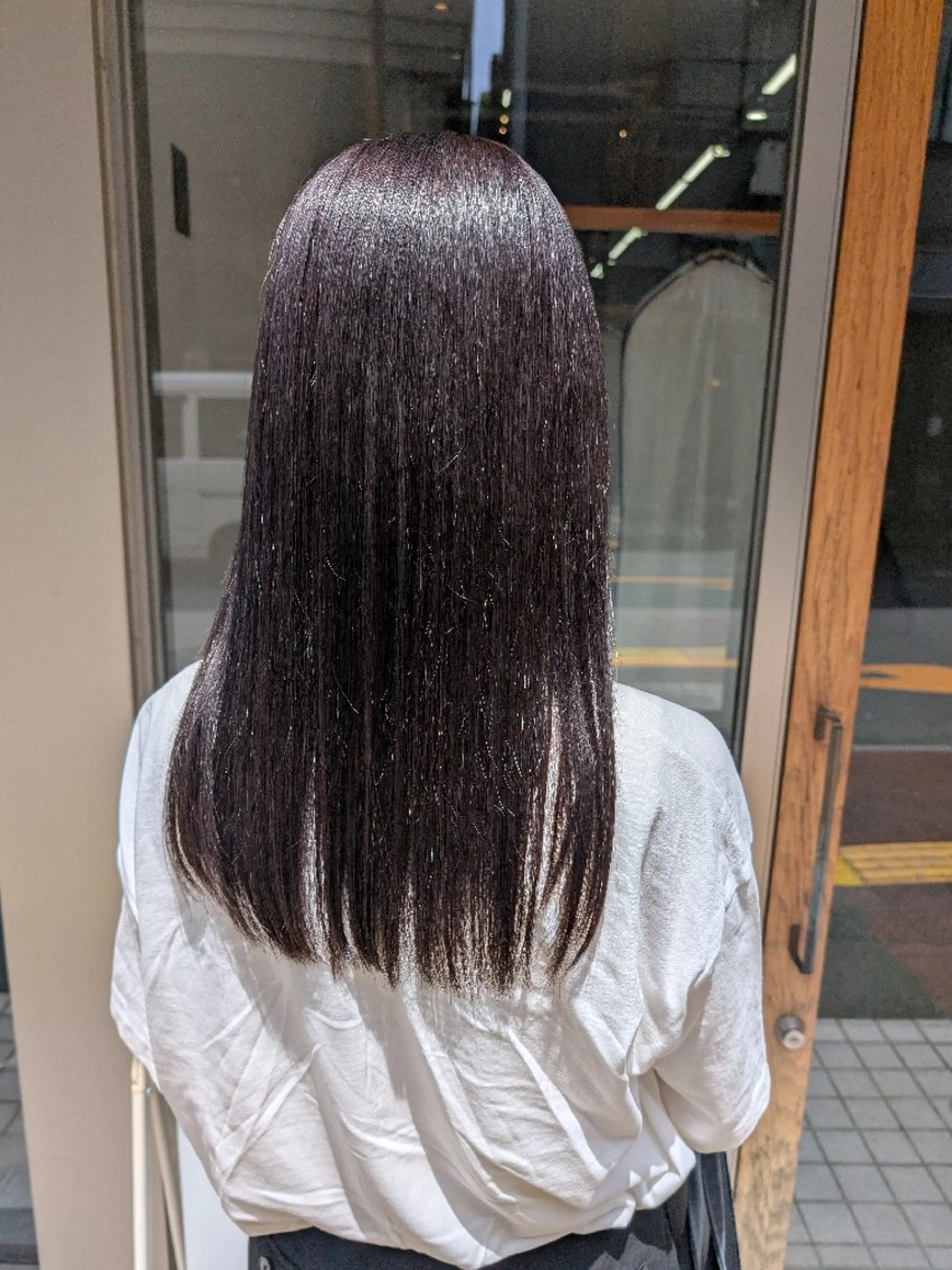 ロング ヘアカラー トリートメント 髪質改善人気🌷U. チハル🌷ヘッドスパのヘアスタイル