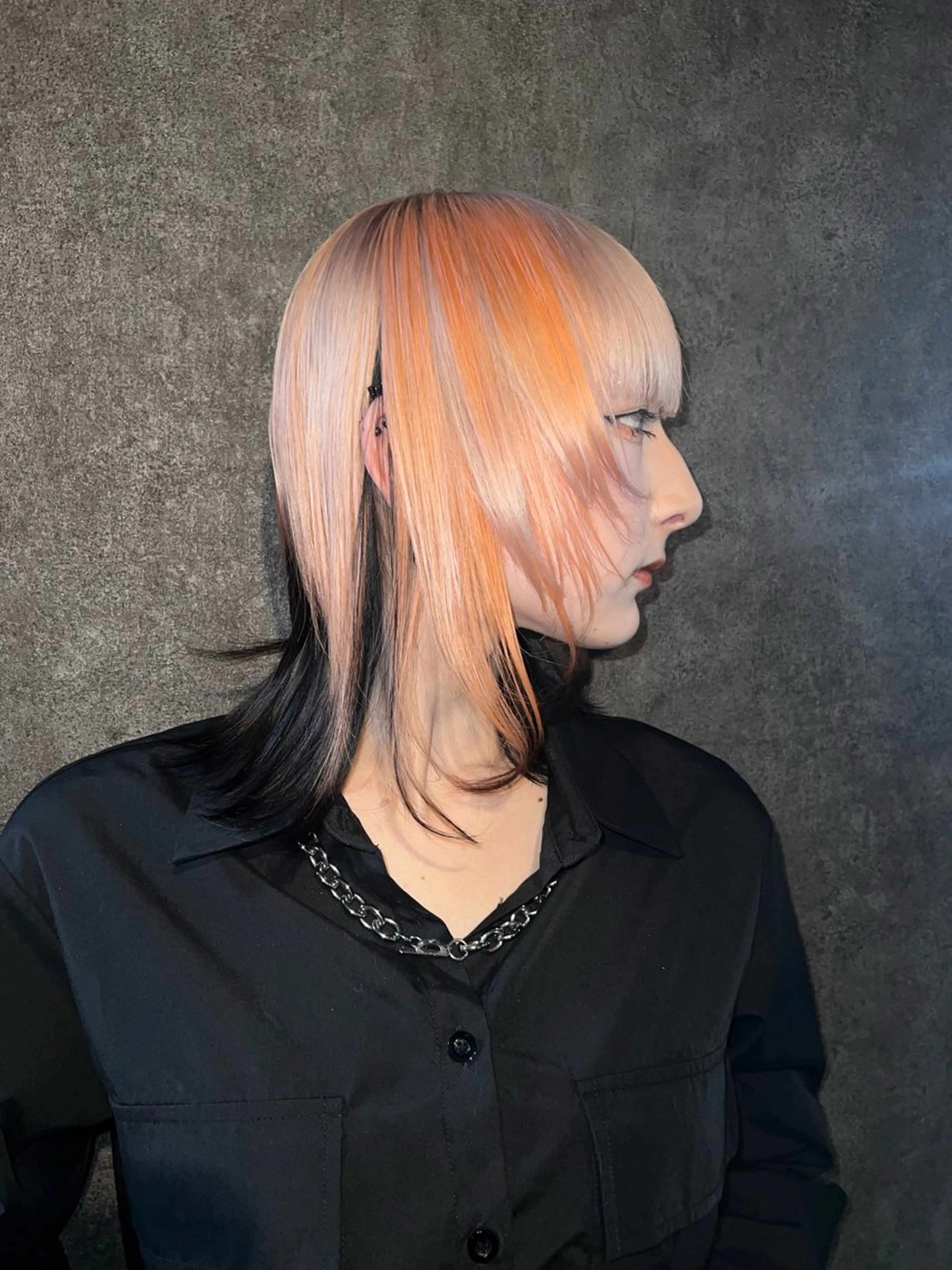 ミディアム カラー デザインカラー ヘアカラー トリートメント 宇野 堅太 本気で 悩む方へ✨のヘアスタイル