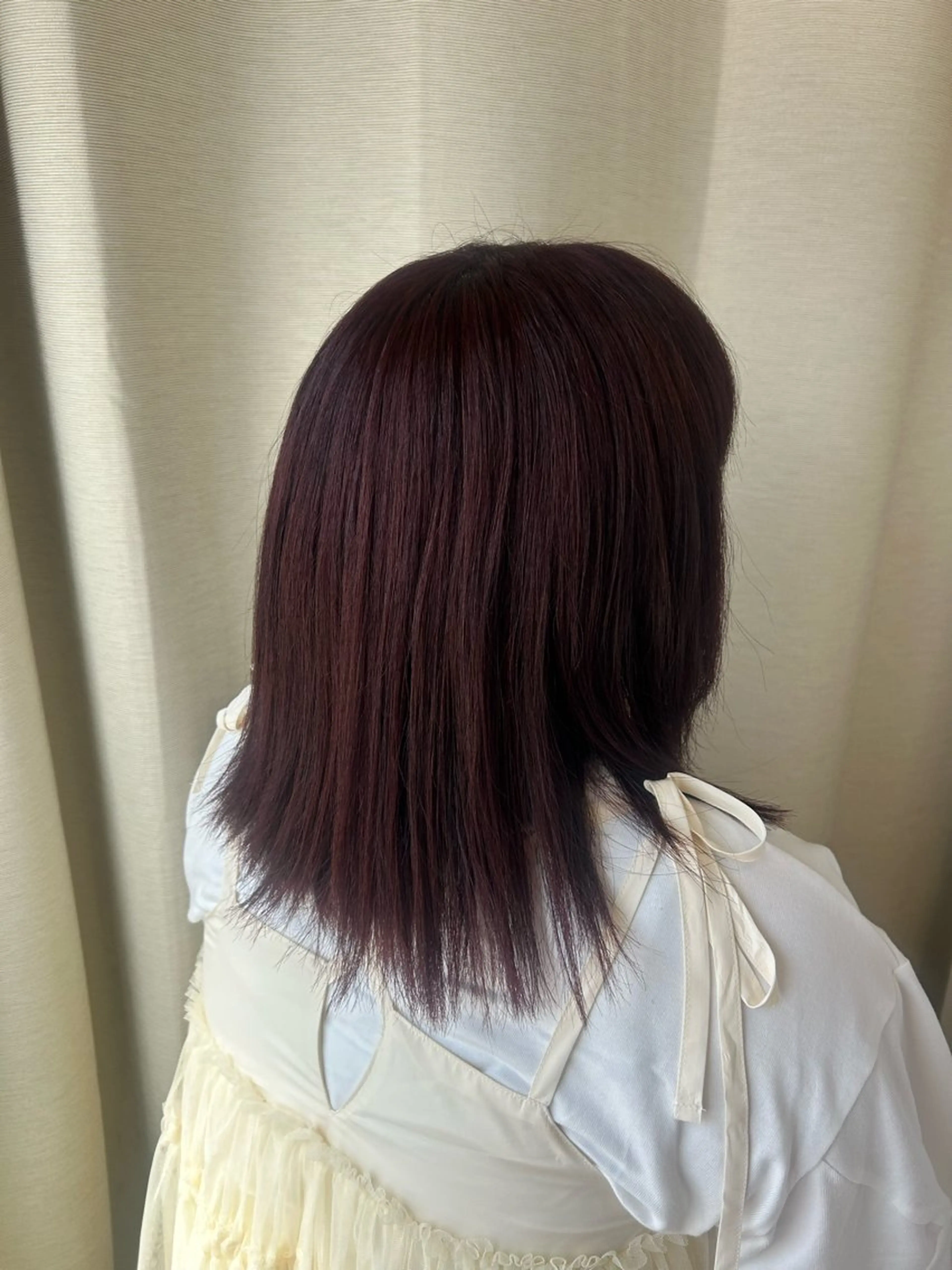 カラー ピンクカラー shu ブラウンピンクカラーのヘアスタイル