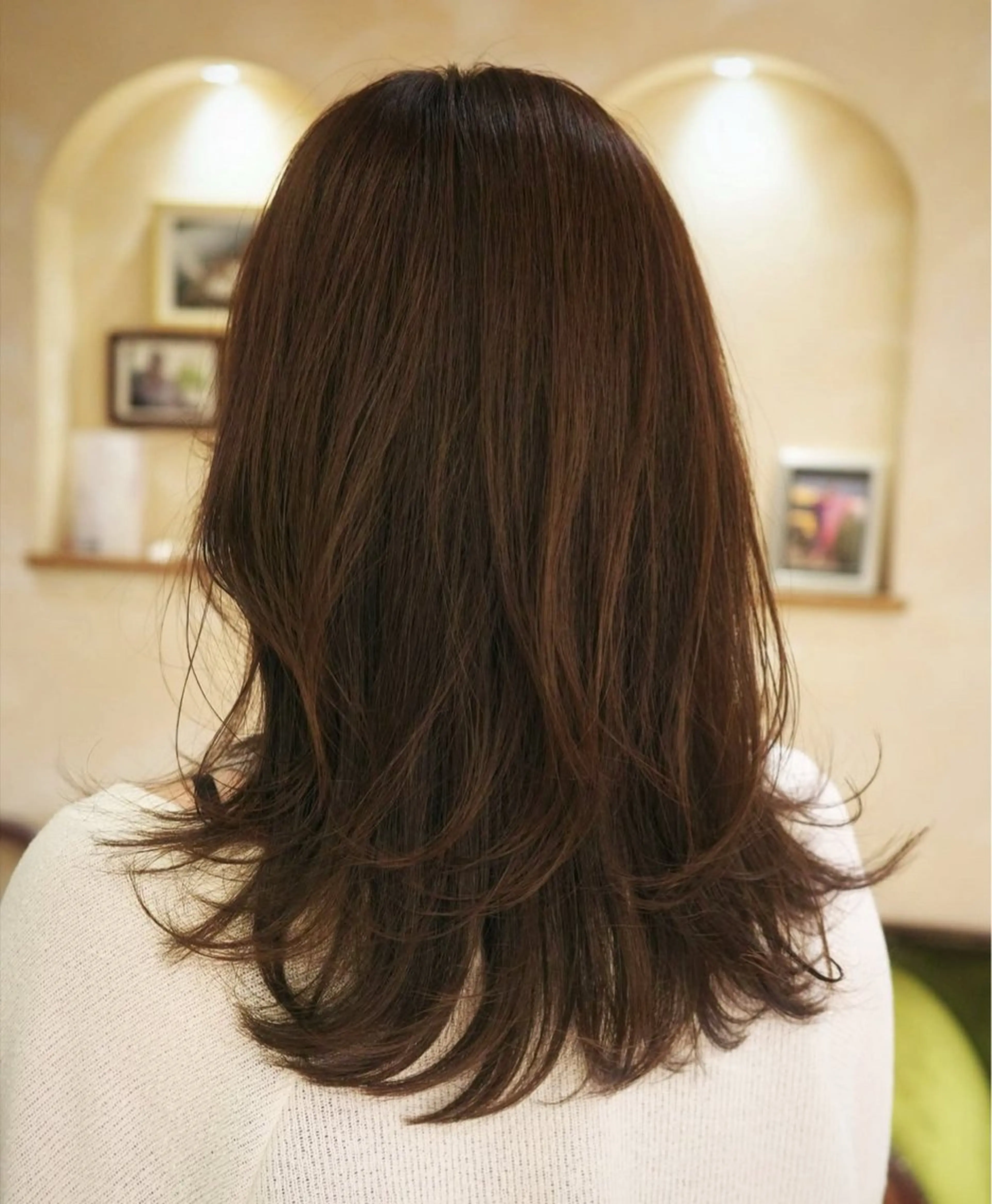 カラー トーンアップ 、 ダウン🧡青山紗弥華のヘアスタイル