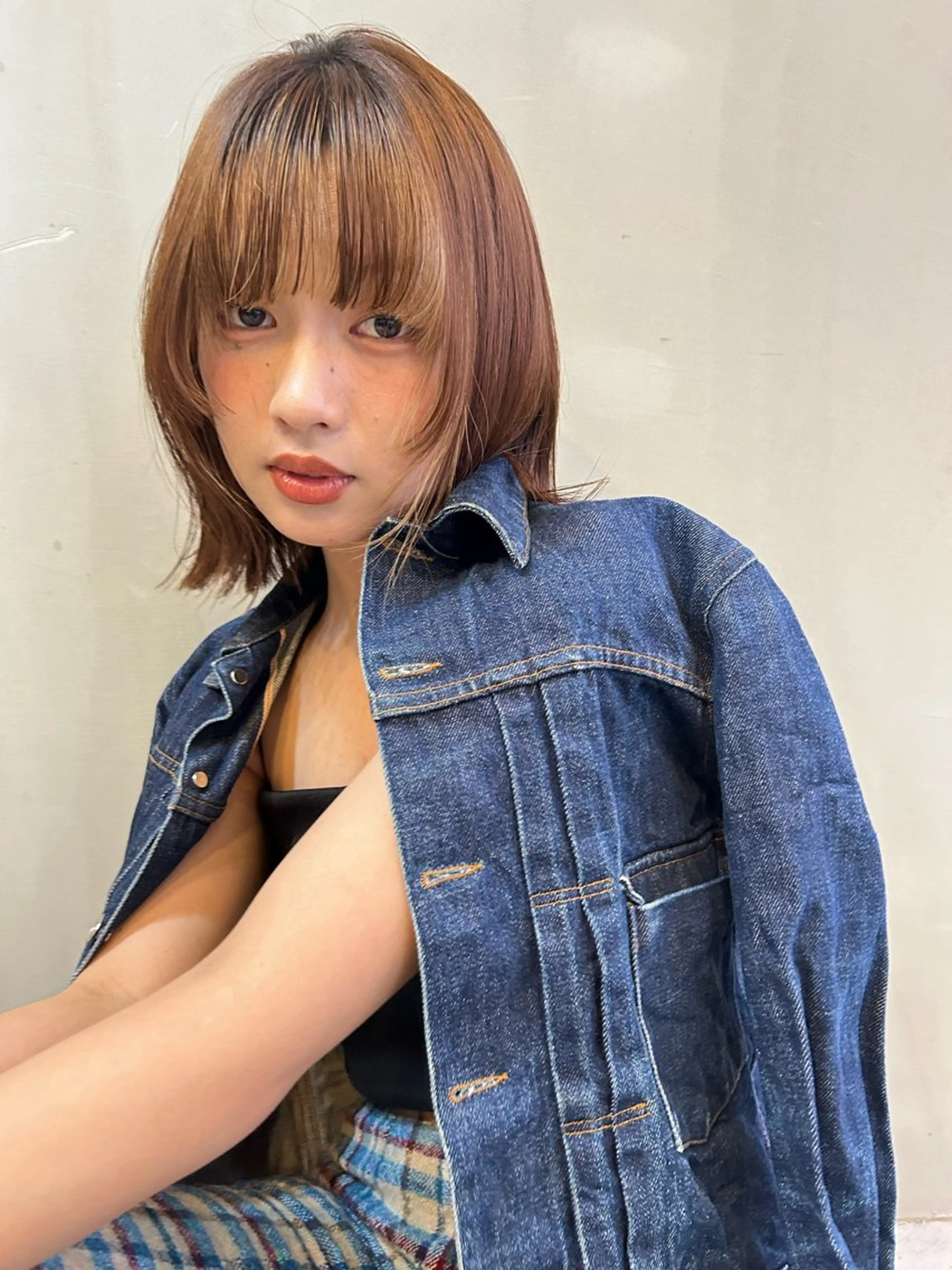 ショート カラー カット ヘアカラー トリートメント ショート/ボブ専門 宮脇美奈/南船場のヘアスタイル
