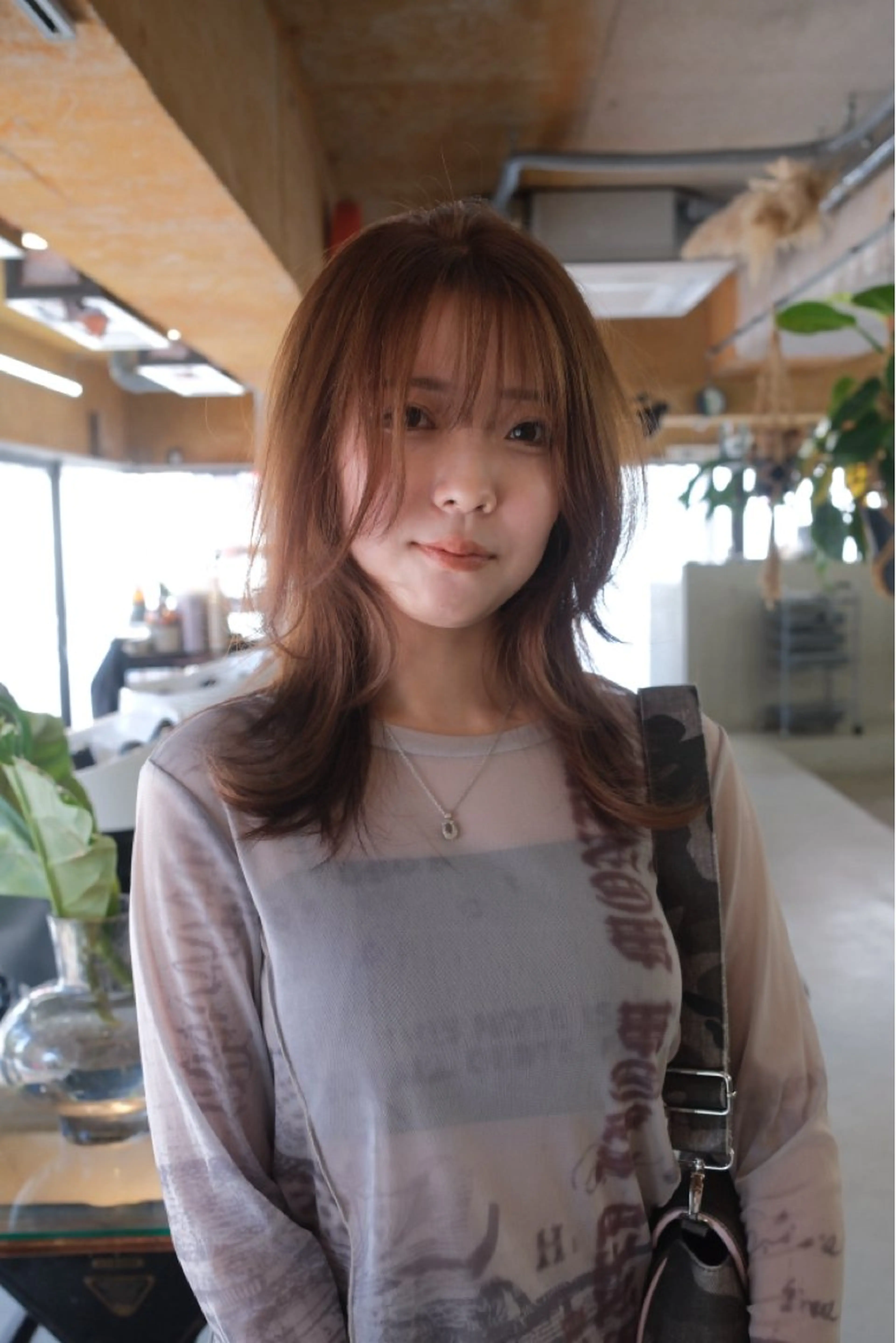 セミロング カラー カット ヘアカラー KEI gattacaのヘアスタイル