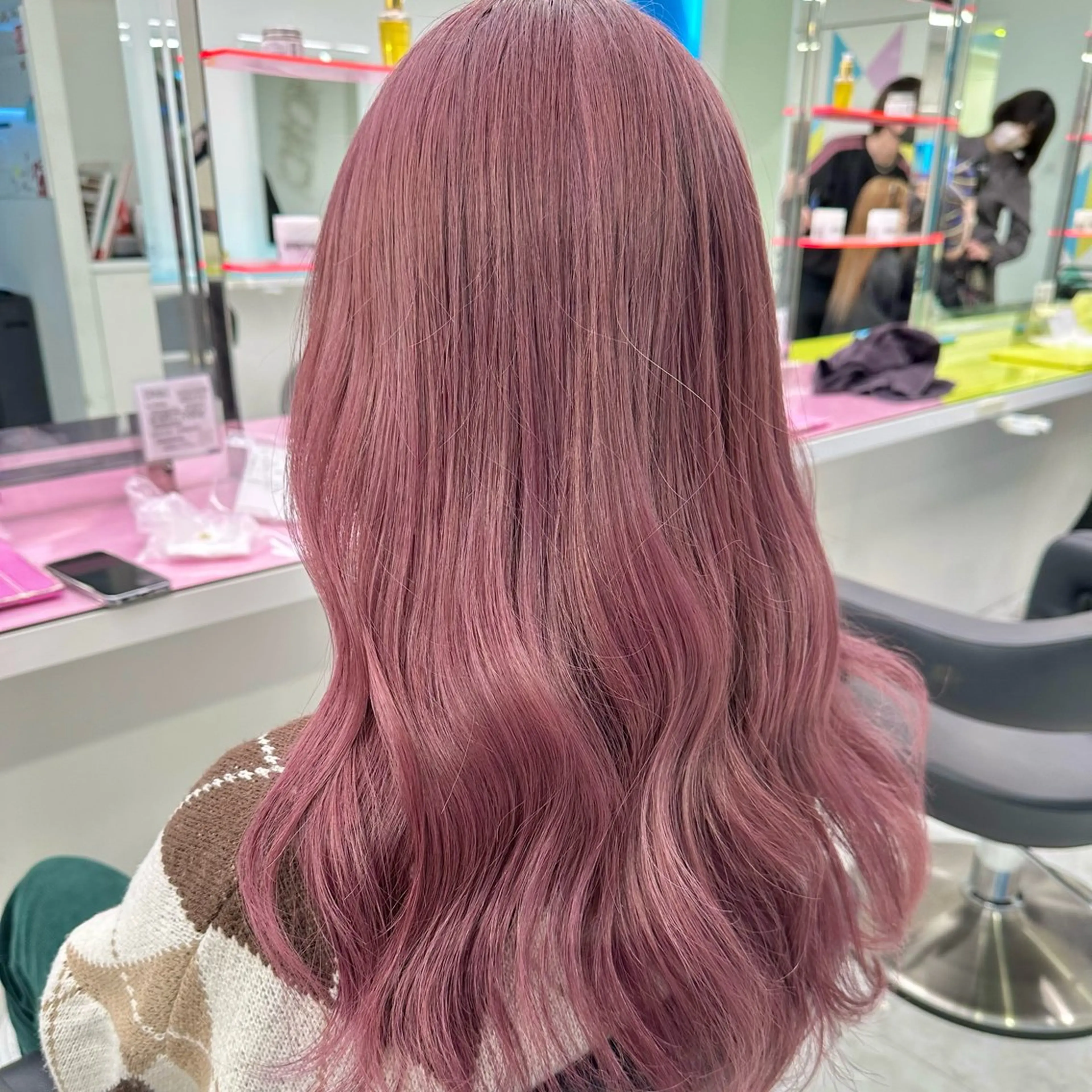 ミディアム カラー ヘアカラー トリートメント ヘッドスパ ヘアセット 🎀🧁ダメージレス 艶髪カラー🧁🎀のヘアスタイル
