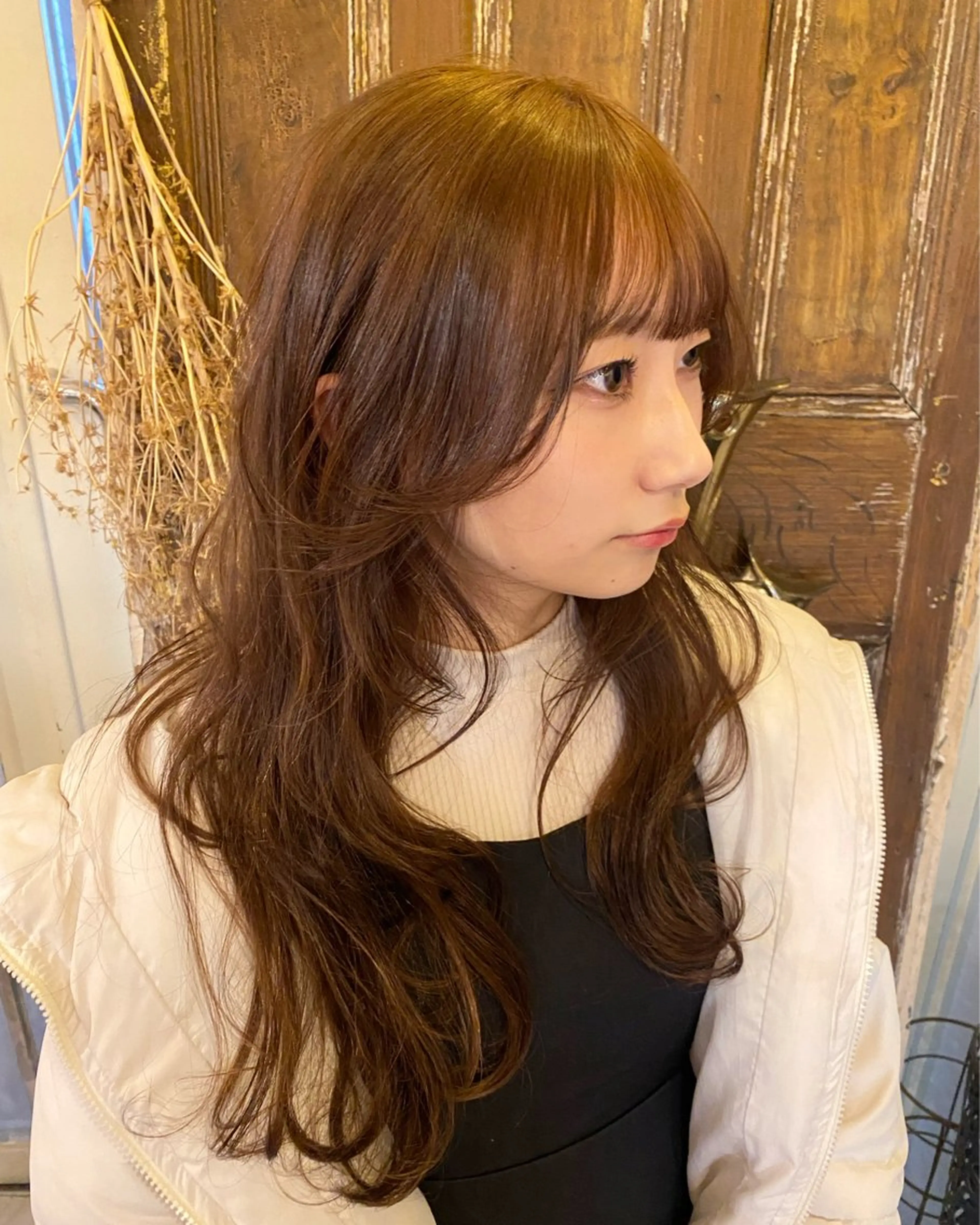 ロング カット ヘアカラー sea's所属・平果帆/レイヤー /矢場町/ブリーチのヘアスタイル