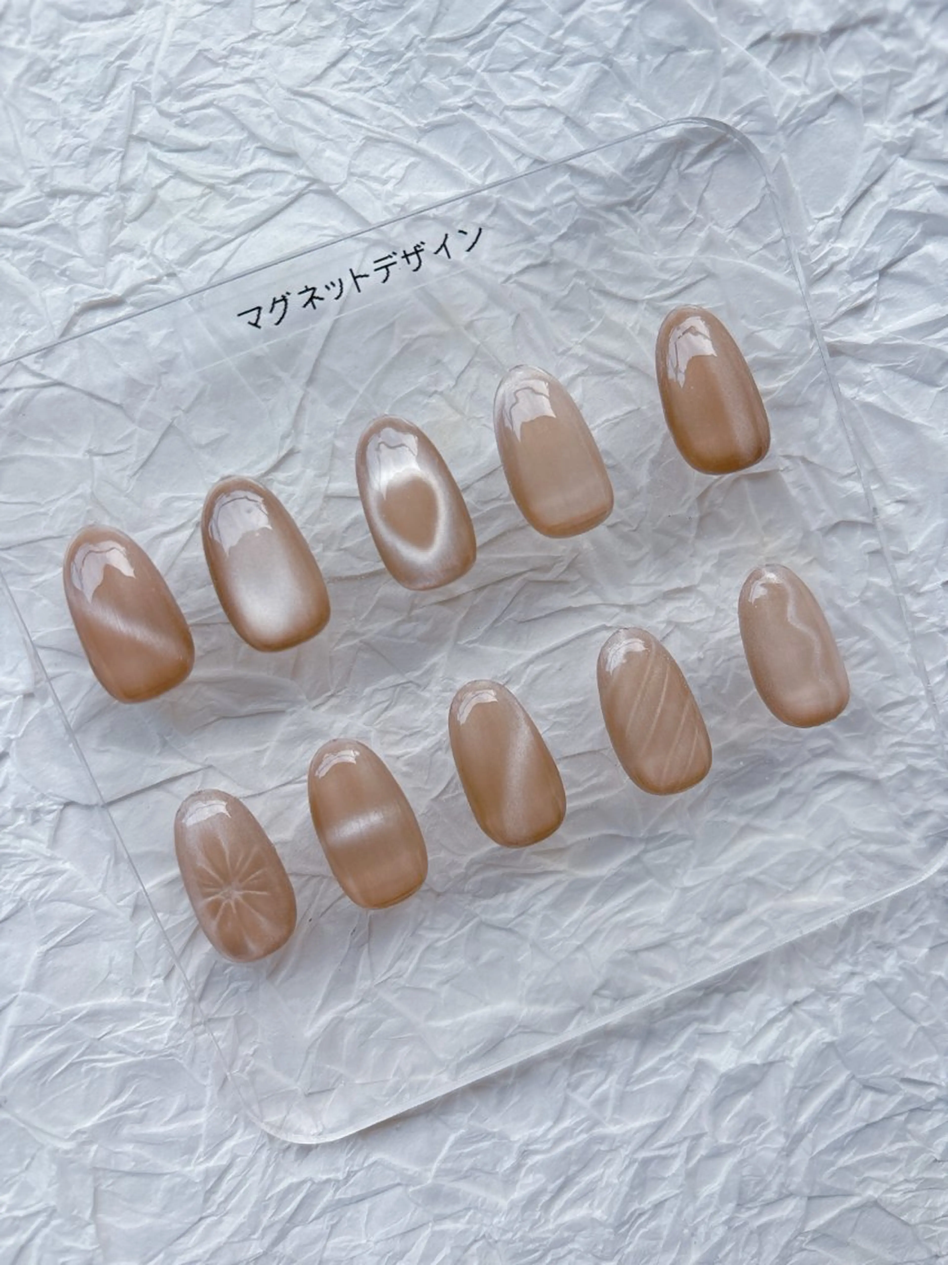 ✨大人気マグネットネイル✨ジェルオフ無料&ドライケア込み♢マグネットカラーは2色まで◎♢パラジェル追加◎当日ご予約◎の写真