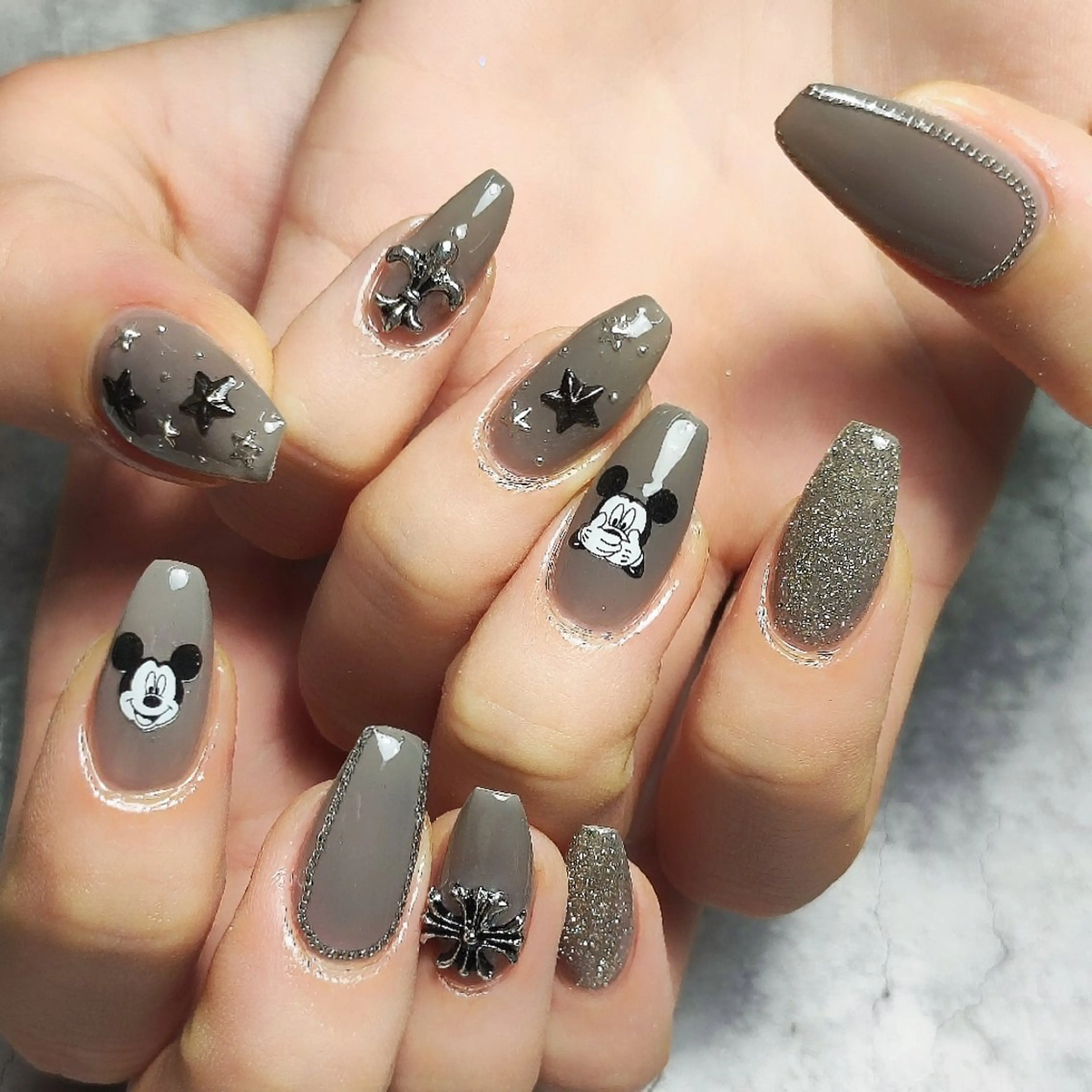 ネイル ラメ(グリッター) 持ち込み ハンドネイル 個人サロン saltnailのネイルデザイン