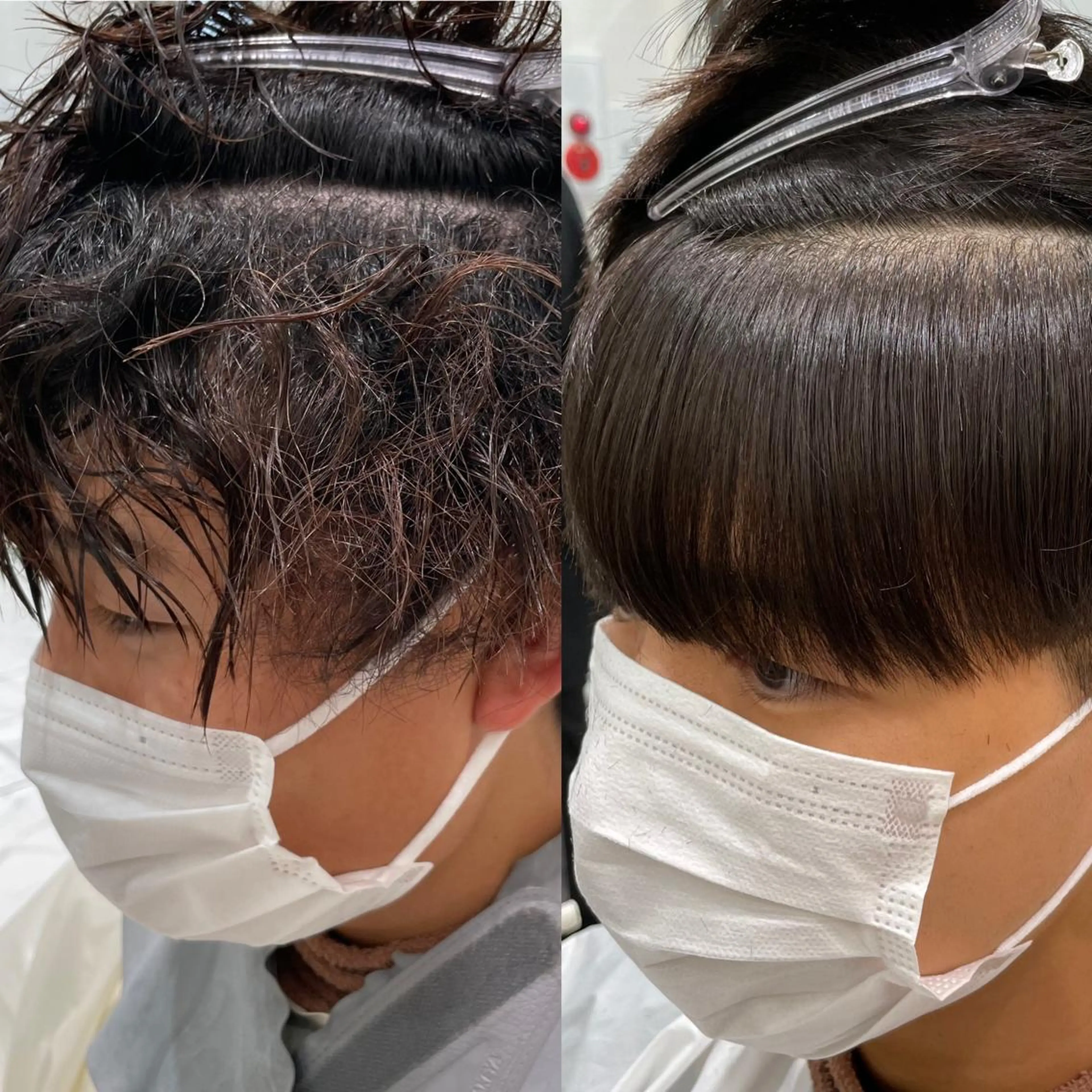 ショート パーマ メンズ カット 縮毛矯正 【メンズ縮毛矯正】 田中秀斗のヘアスタイル