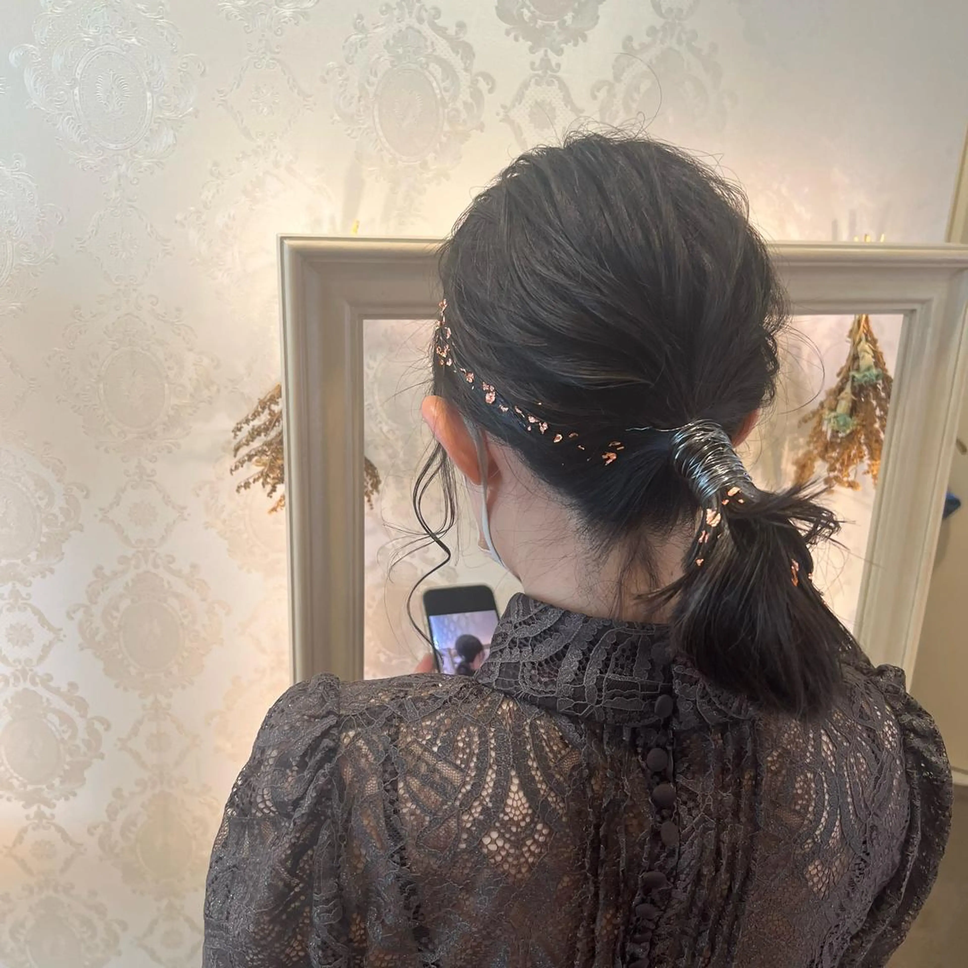 ミディアム ヘアアレンジ ヘアセット SALOWIN川崎WEST店所属・🌷川崎/アレンジ/ 暖色ボブ/コトネ🌷のヘアスタイル