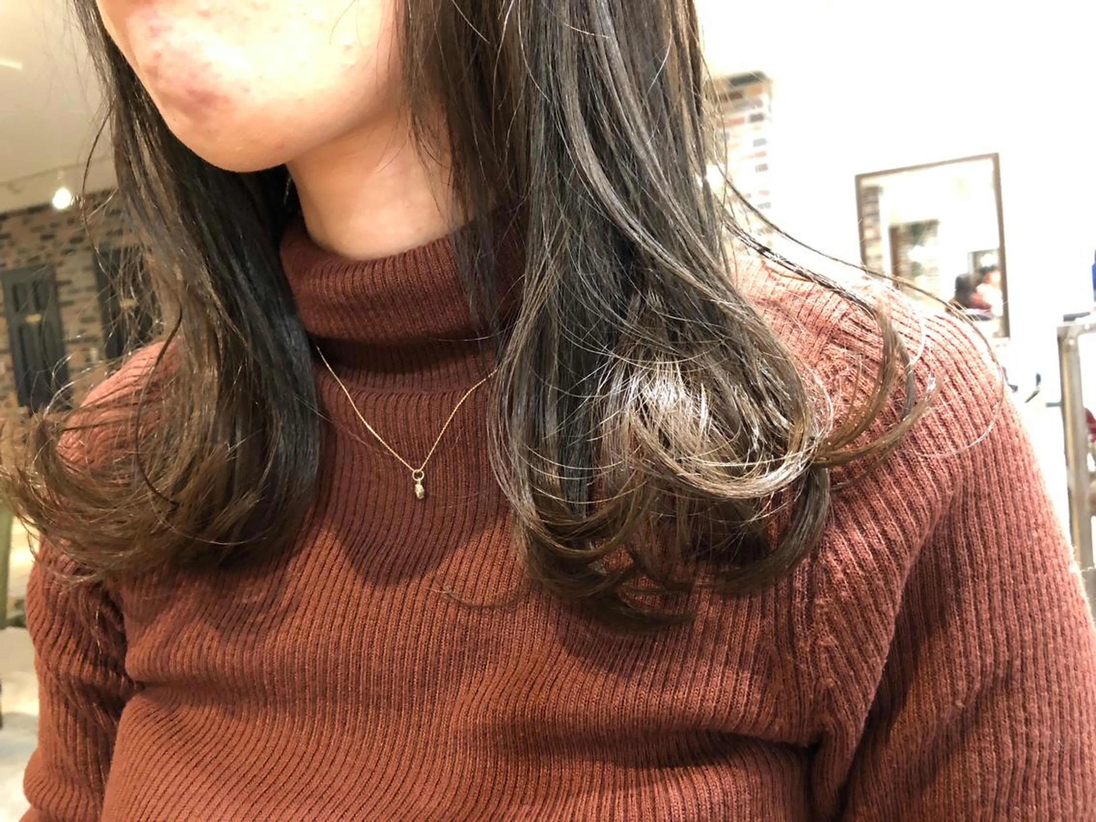 セミロング カラー アッシュ アッシュグレー アッシュグレージュ グレージュ ヘアカラー トリートメント ⭐️ハイクオリティ カラー杉本雄志⭐️のヘアスタイル