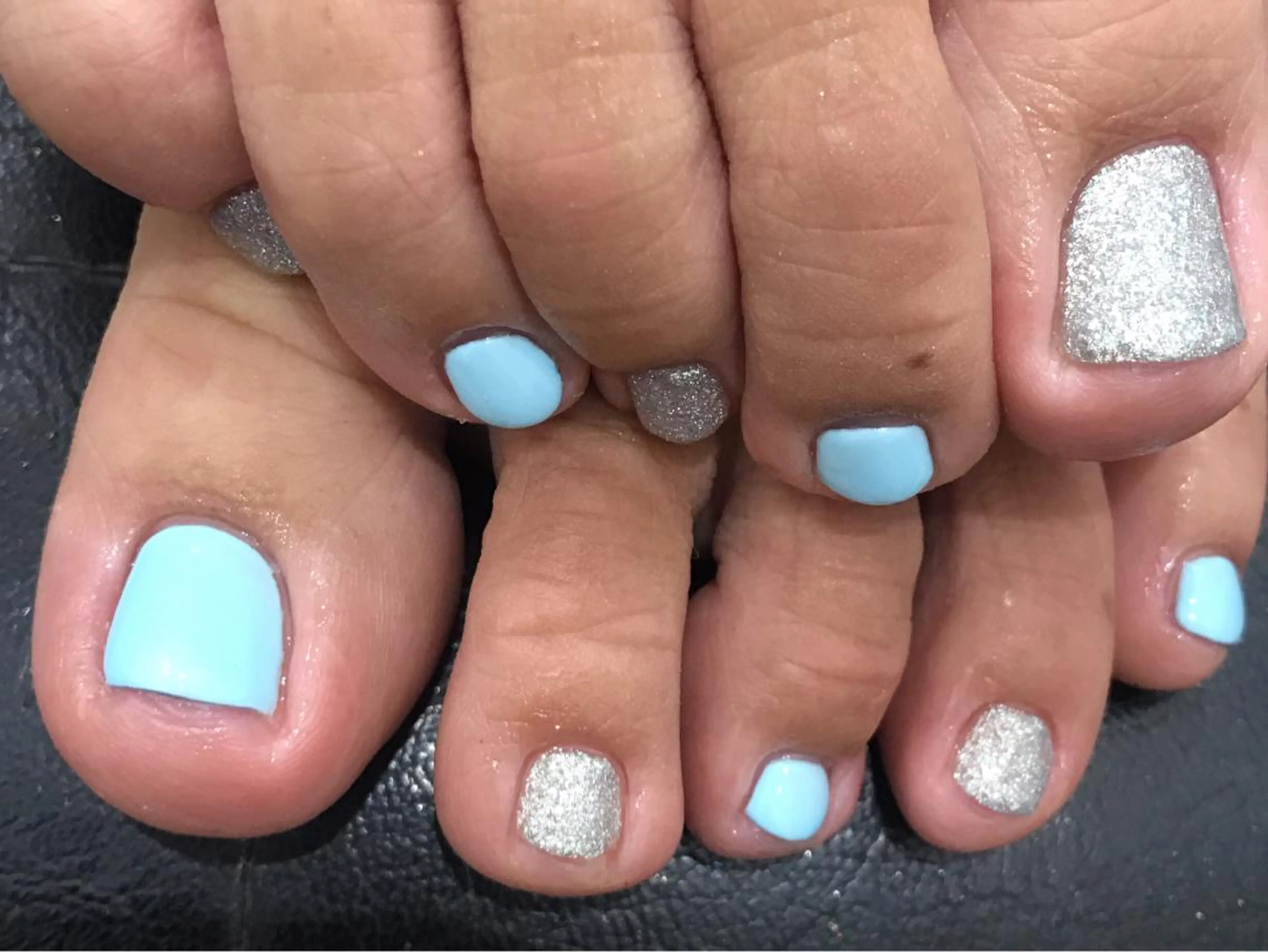 ネイル ブルー フットネイル ジェルネイル フットネイル 中川 愛理のその他イメージ