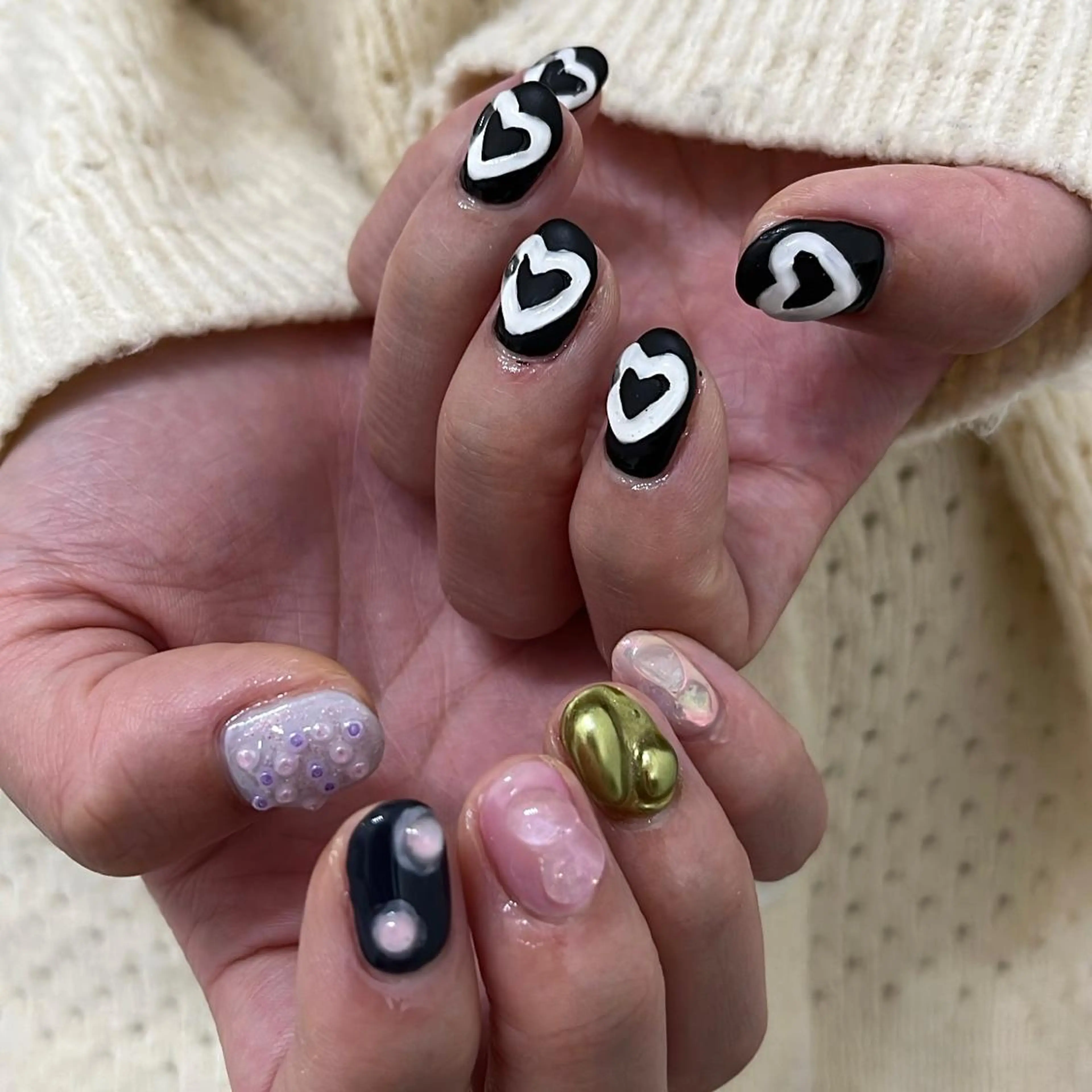 ネイル 持ち込み ハンドネイル nail salon O (en)所属・vegh. nail／阿波座のネイルデザイン