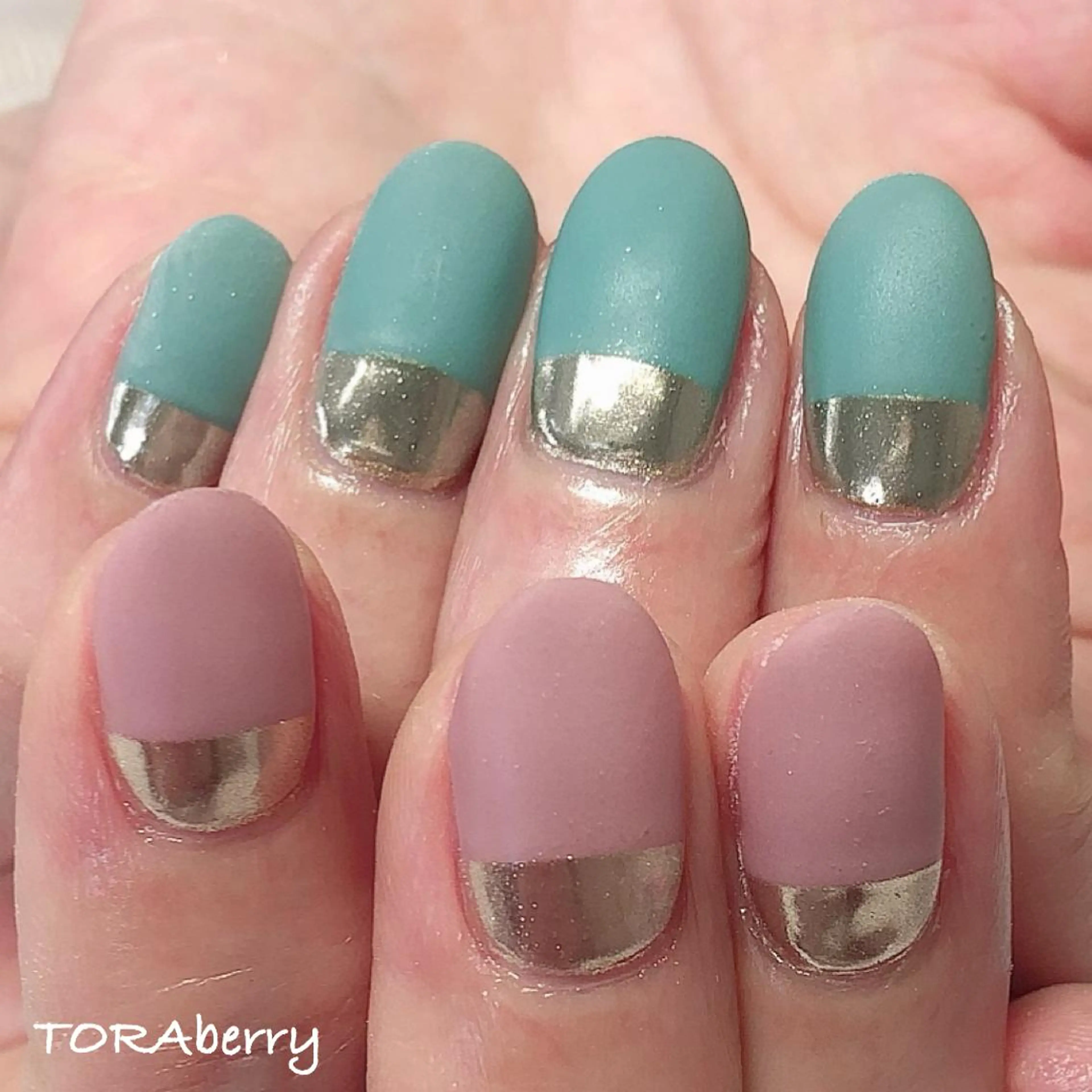 ネイル マットネイル ハンドネイル ネイリスト なつみのネイルデザイン