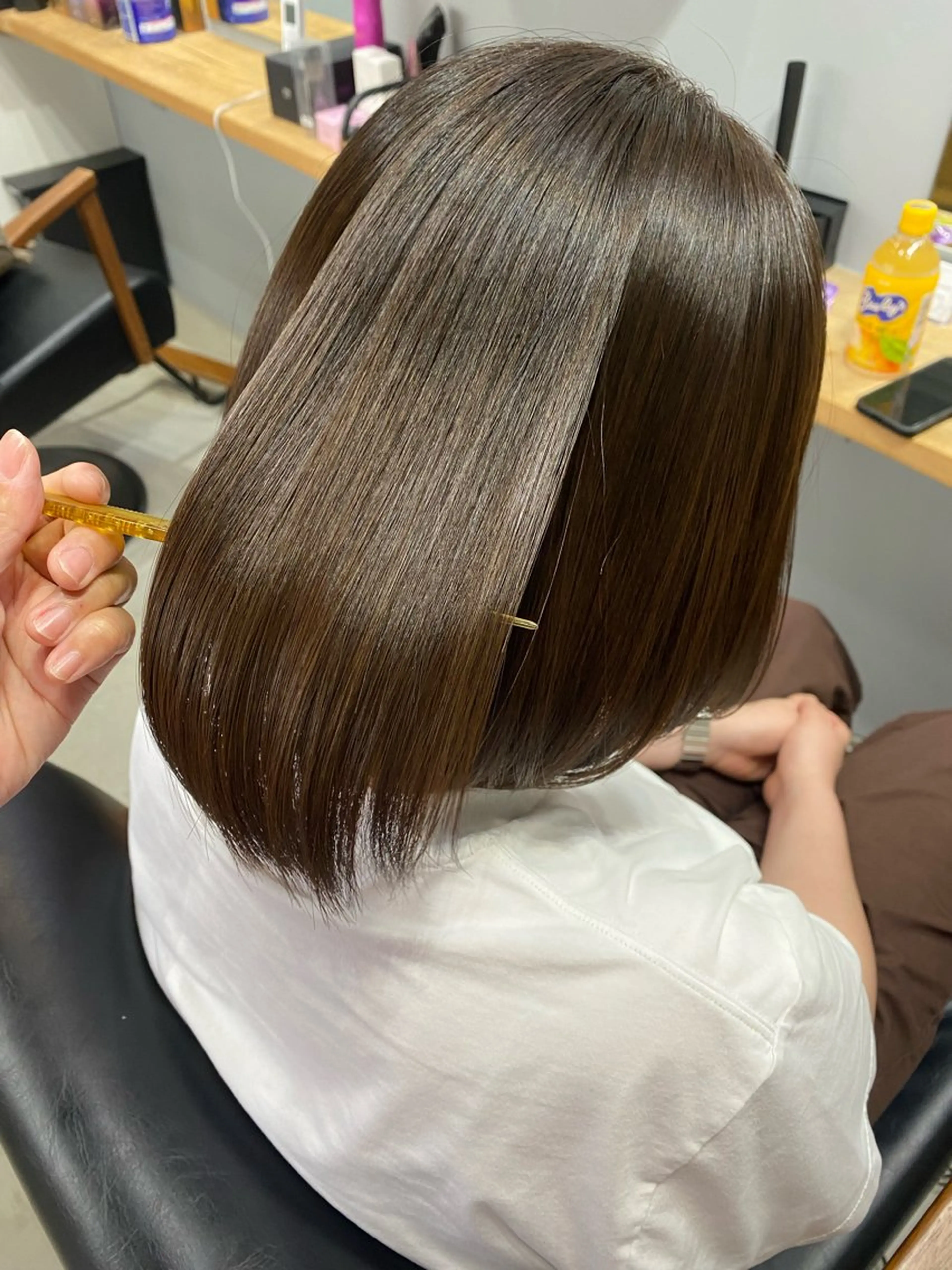 カット＋髪質改善カラー＋トリートメントの写真