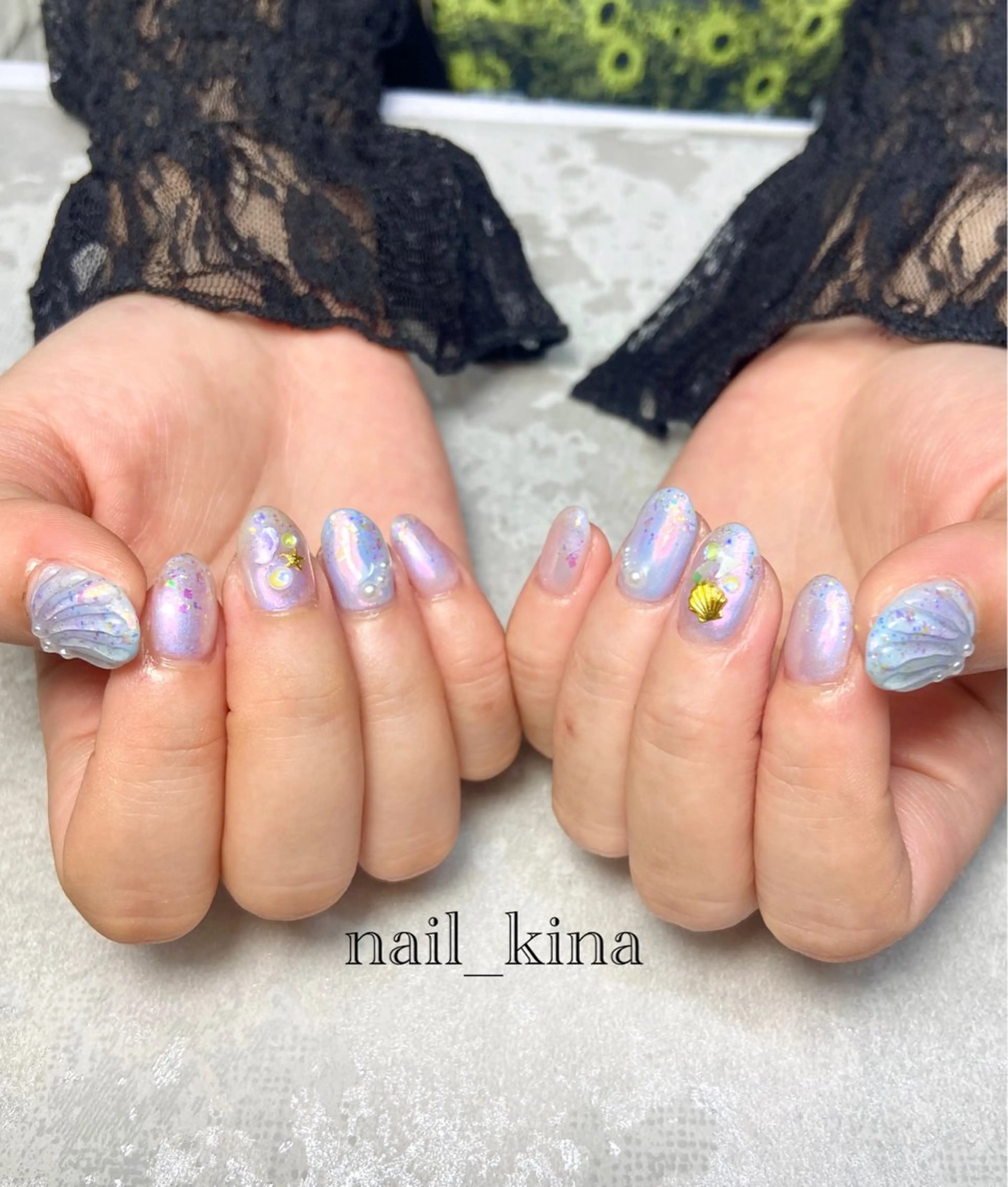 ネイル 夏ネイル ハンドネイル nail_ kinaのネイルデザイン