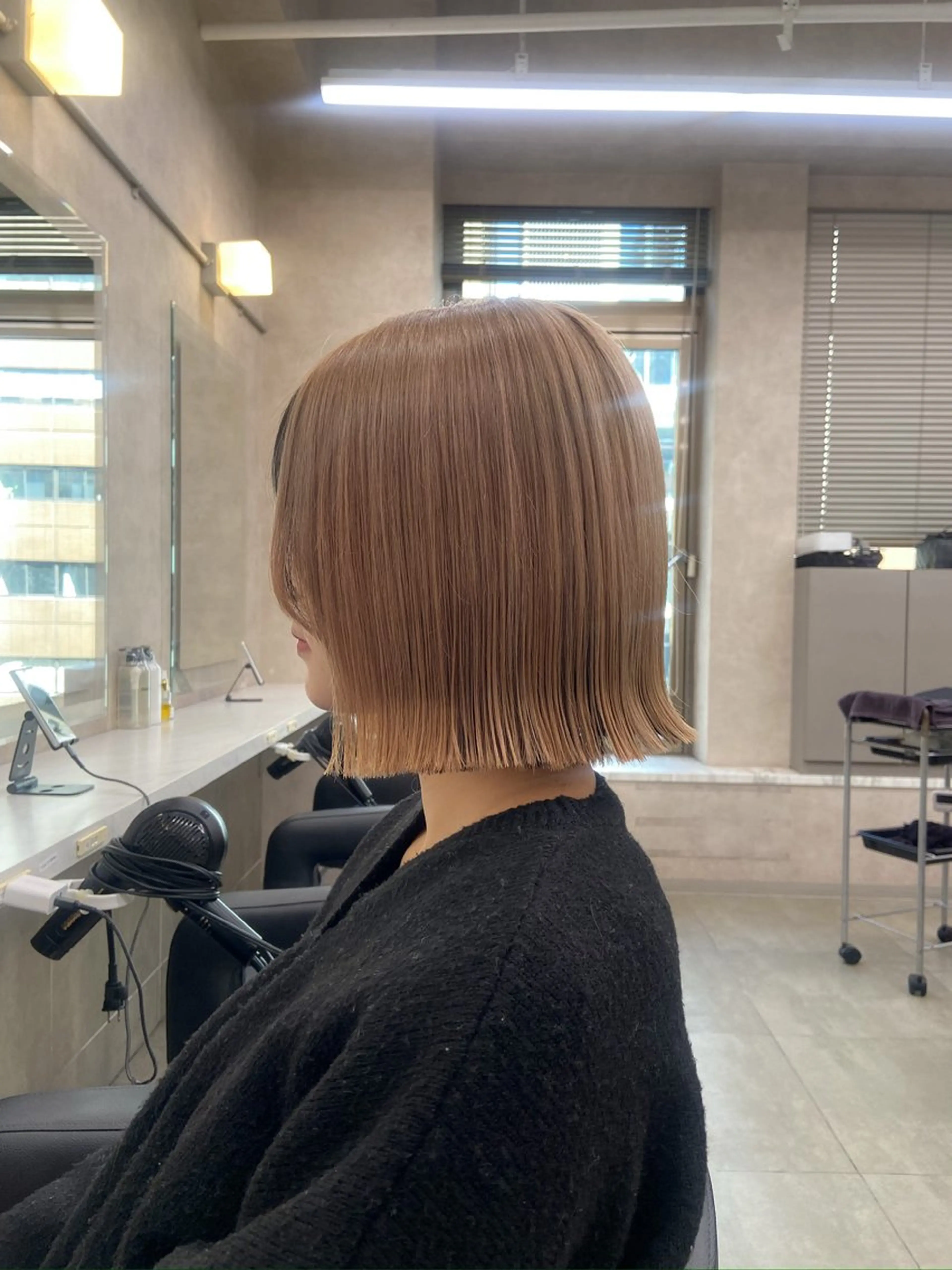 ショート カラー ヘアアレンジ ハイトーン/ボブ /misakiのヘアスタイル