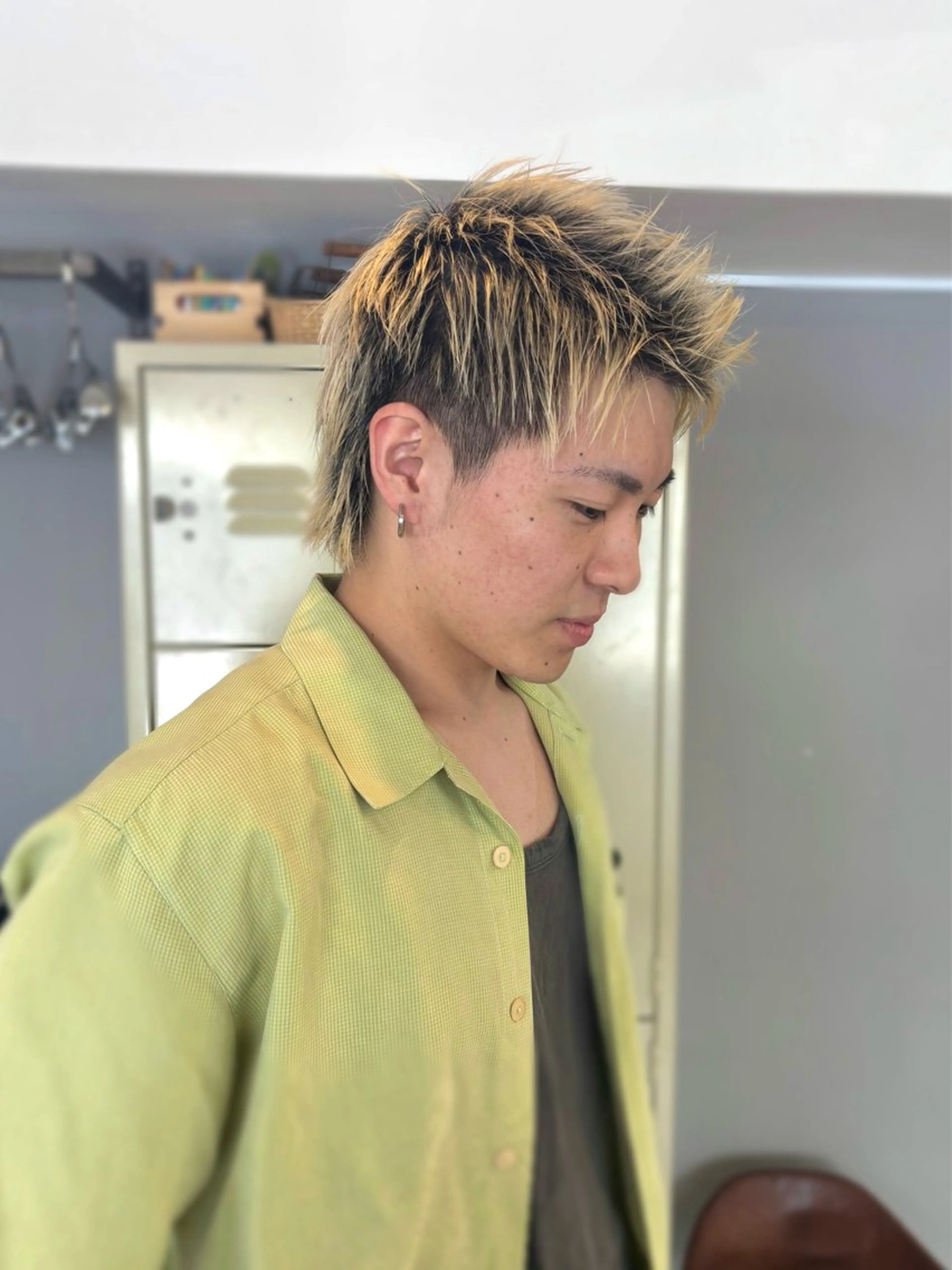 メンズ カット ヘアカラー トリートメント 髪質改善ストレート/ coiiはしもとはなのヘアスタイル