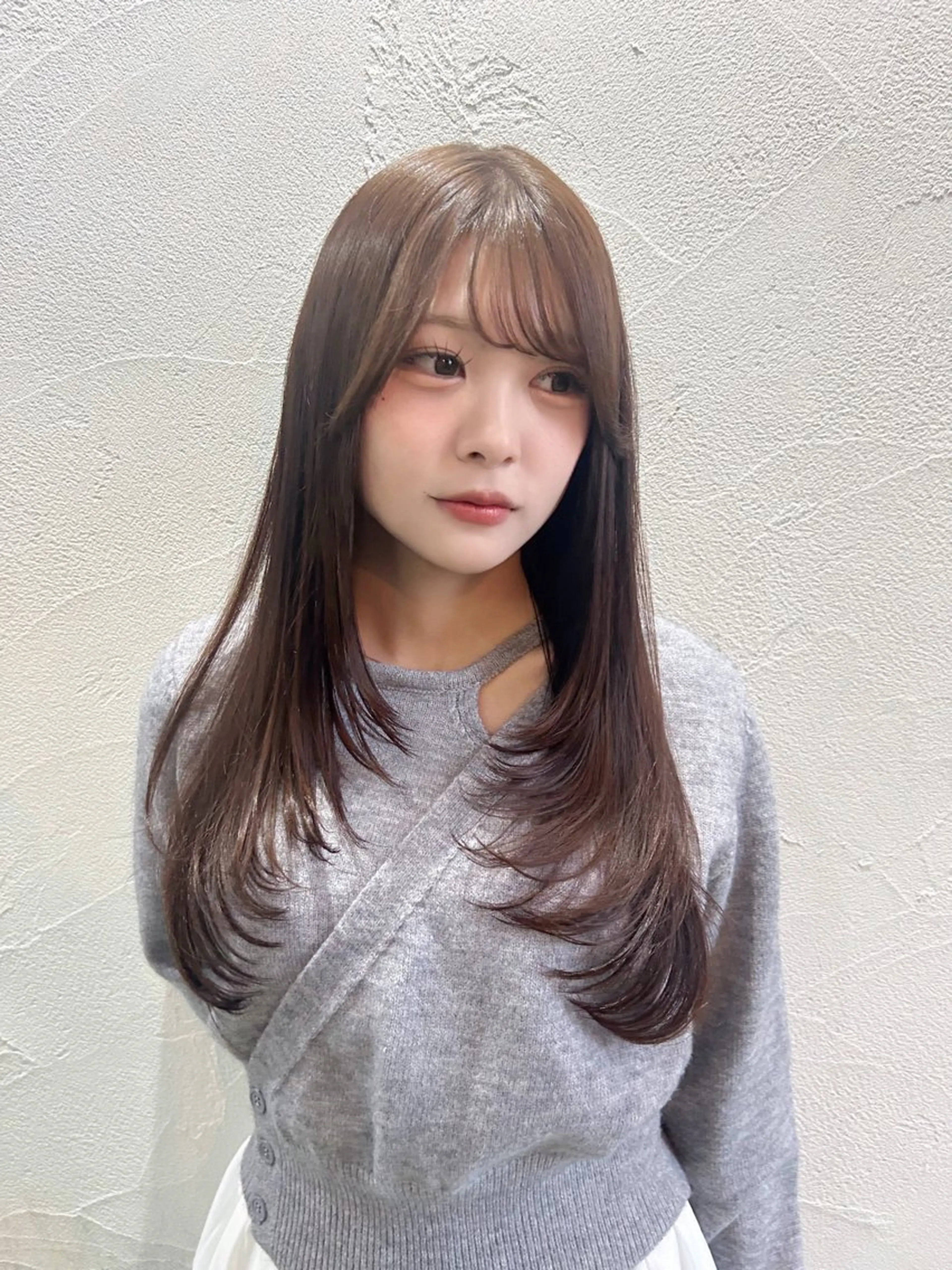 ロング カット ヘアカラー トリートメント 剣持友希/高崎 ifh iizukaのヘアスタイル