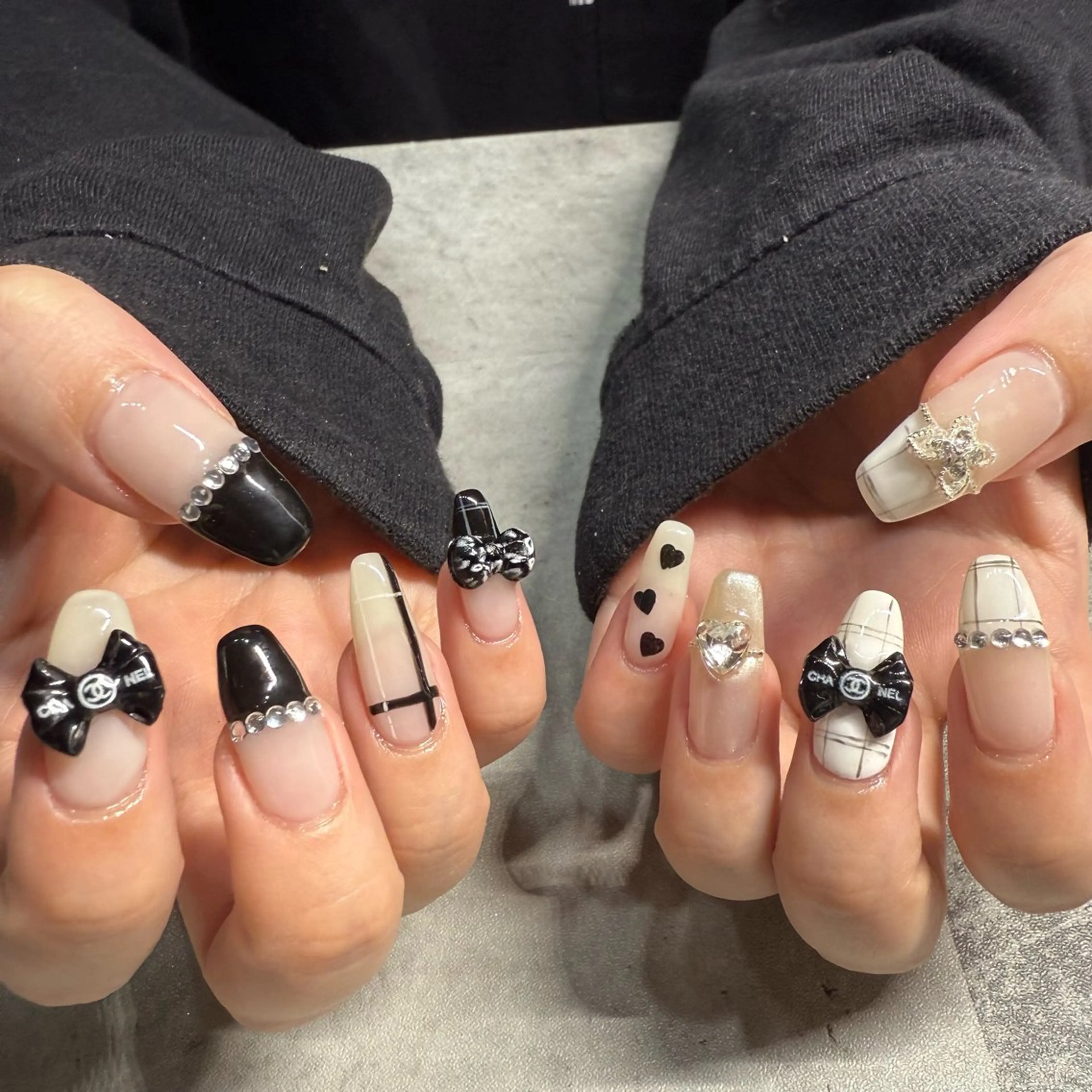 ネイル 持ち込み リボン PARU nailのネイルデザイン