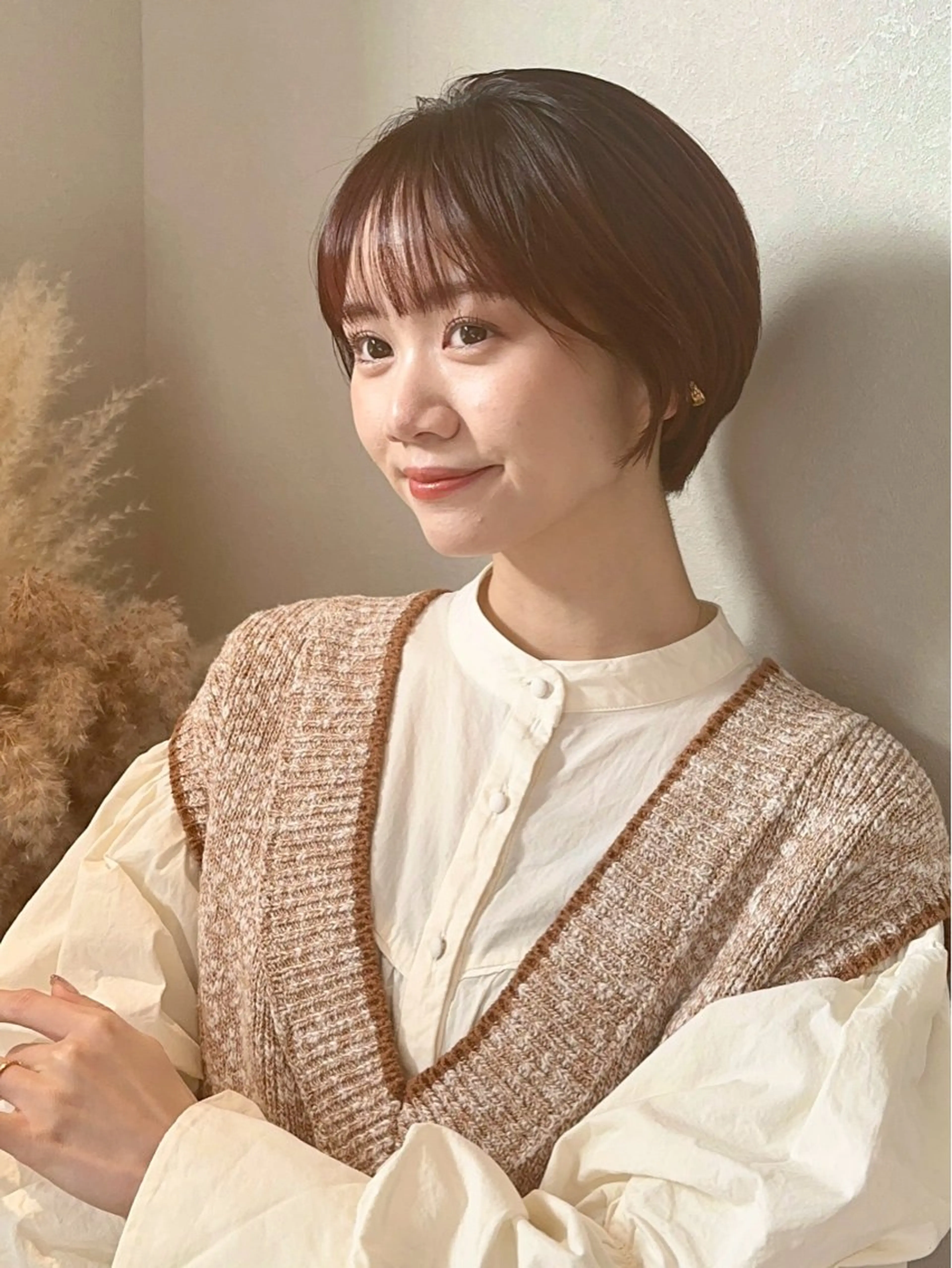 ショート 丸みショート ショートヘア ✂︎ショート/パーマ /銀座/✂︎西岡のヘアスタイル