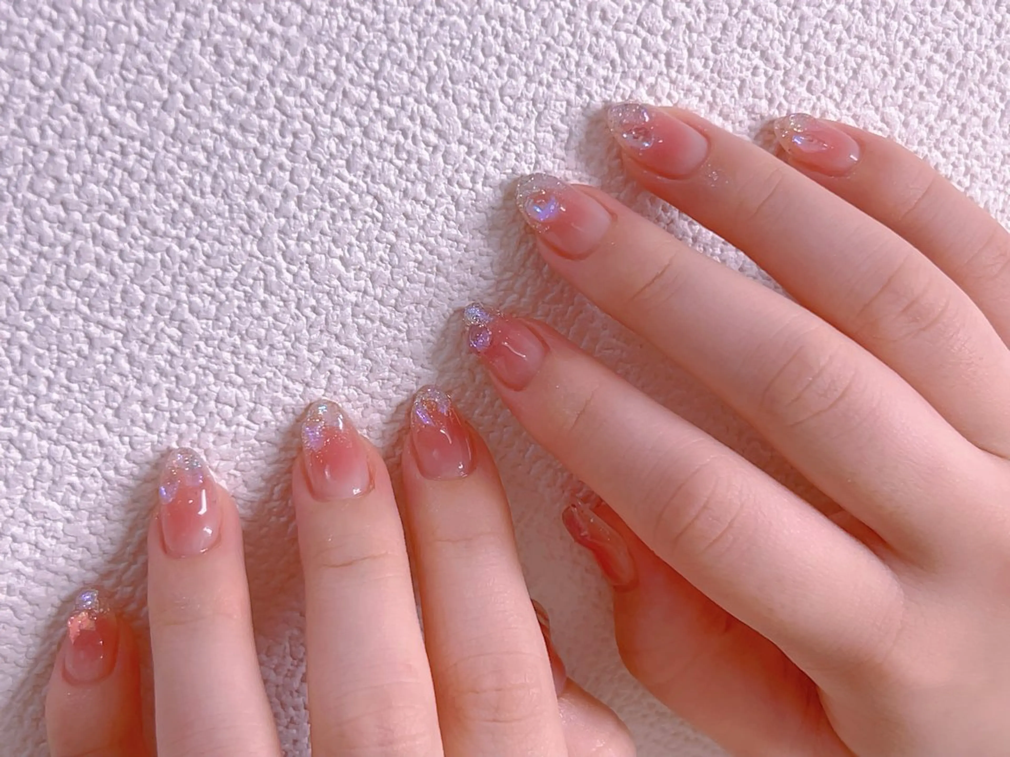 ネイル フレンチネイル ジェルネイル グラデーション 韓国ネイル マグネットネイル ハンドネイル 【長さ出し】 IRIS NAILのネイルデザイン