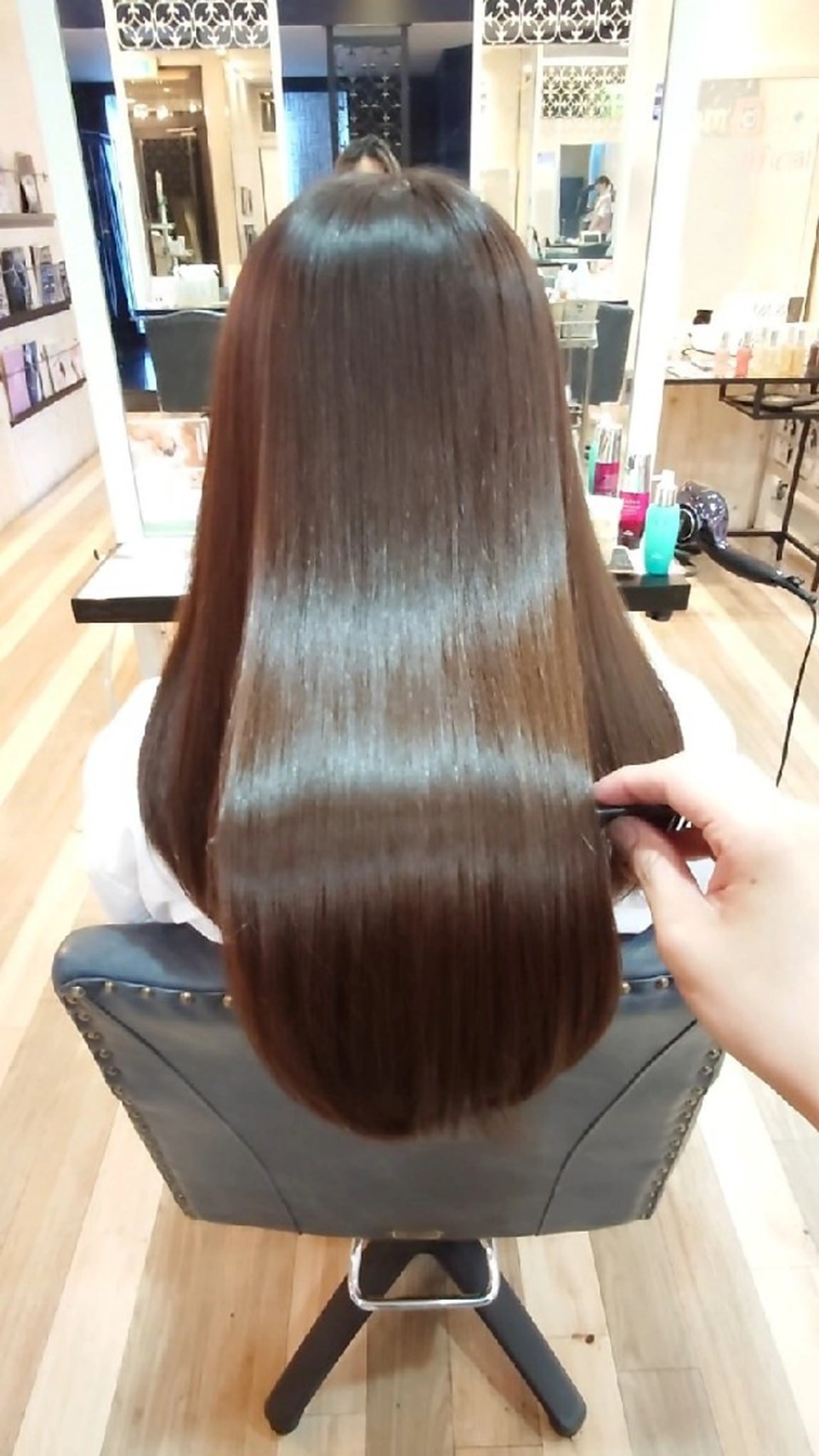 ミディアム カラー ブラウンカラー 髪質改善 カット ヘアカラー ヘッドスパ Russo(ルッソ)所属・こにし/蒲生四丁目 /髪質改善/スパのヘアスタイル