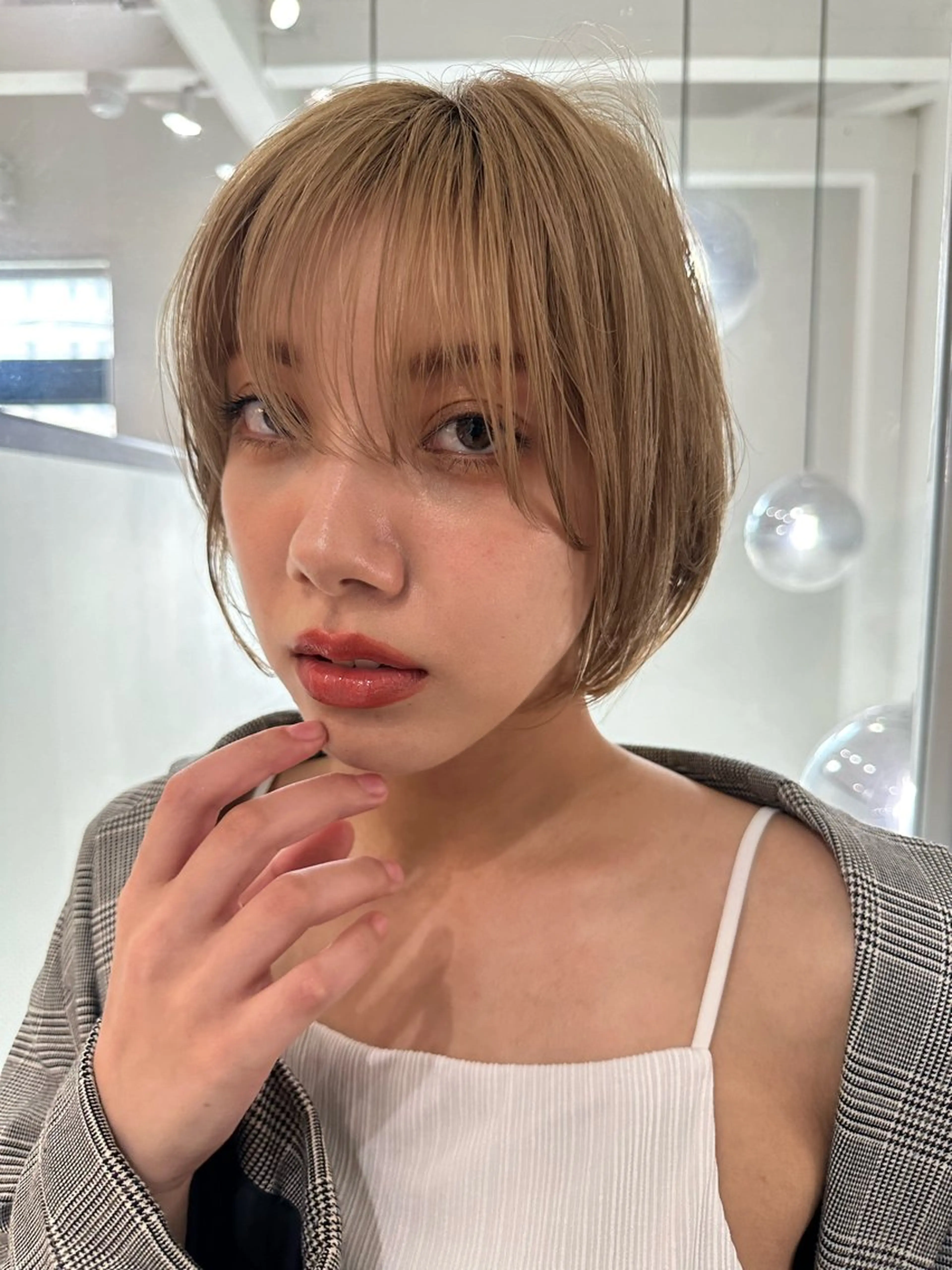 ショート ショートヘア 小顔カット カット ヘアカラー トリートメント ヘッドスパ 遠藤大雅 ショート /韓国ボブ🌈のヘアスタイル