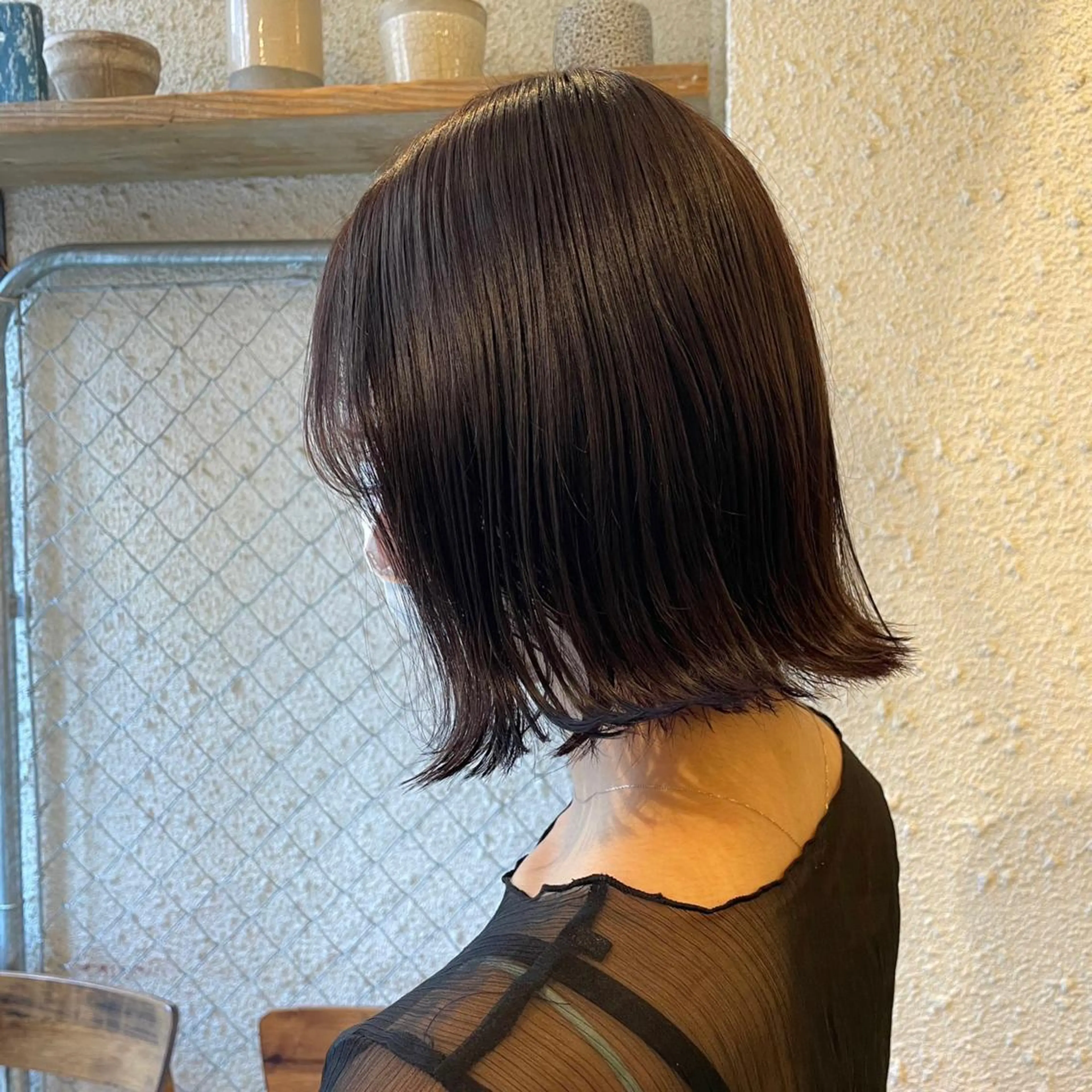 ショート カラー ヘアアレンジ ヘアカラー トリートメント ヘッドスパ ヘアセット 押切 響 のヘアスタイル