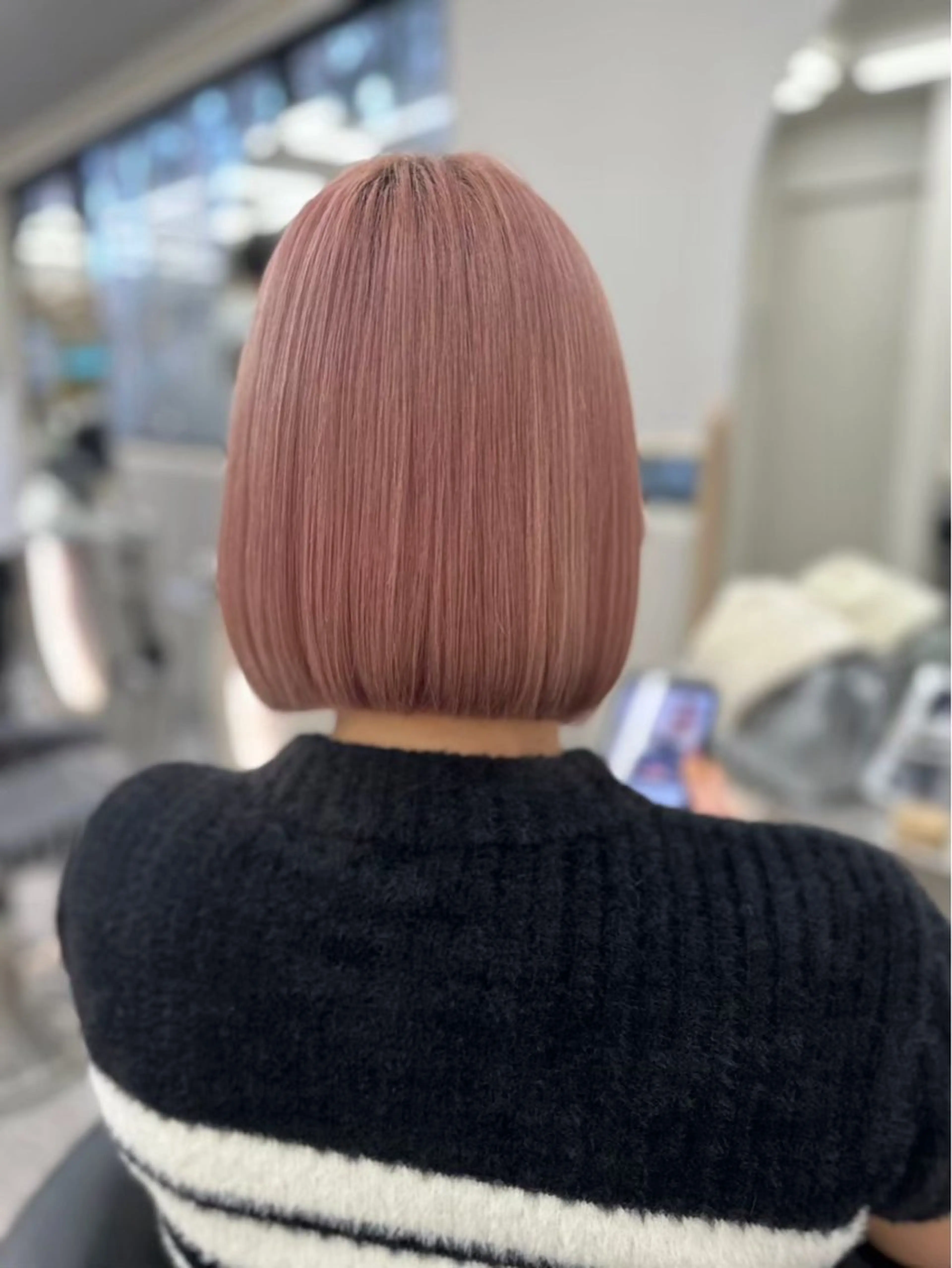 ミディアム ヘアカラー トリートメント Nanami/透明感 カラー/グレージュのヘアスタイル