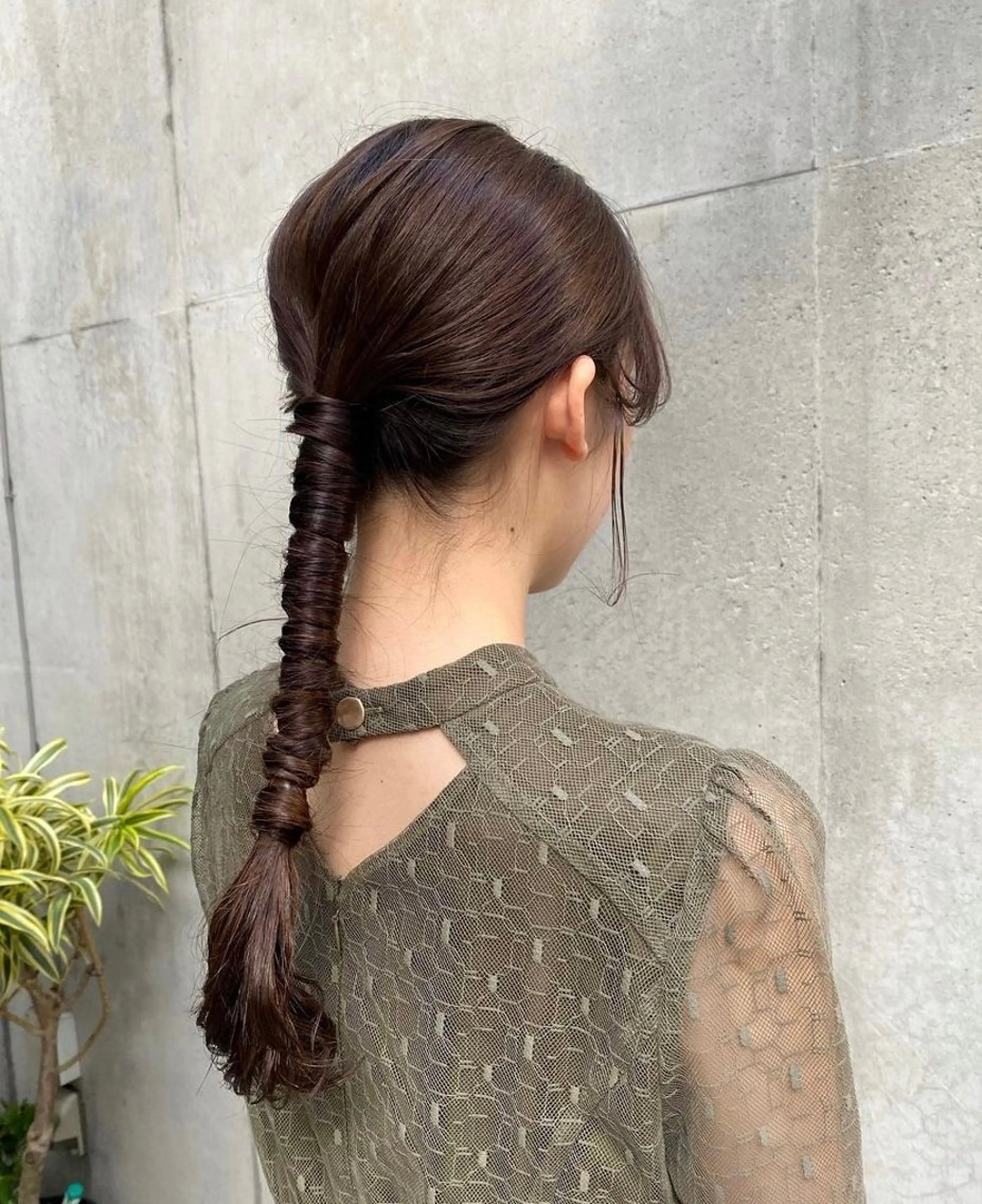 ロング ヘアアレンジ ヘアセット 栗崎 菜弥のヘアスタイル