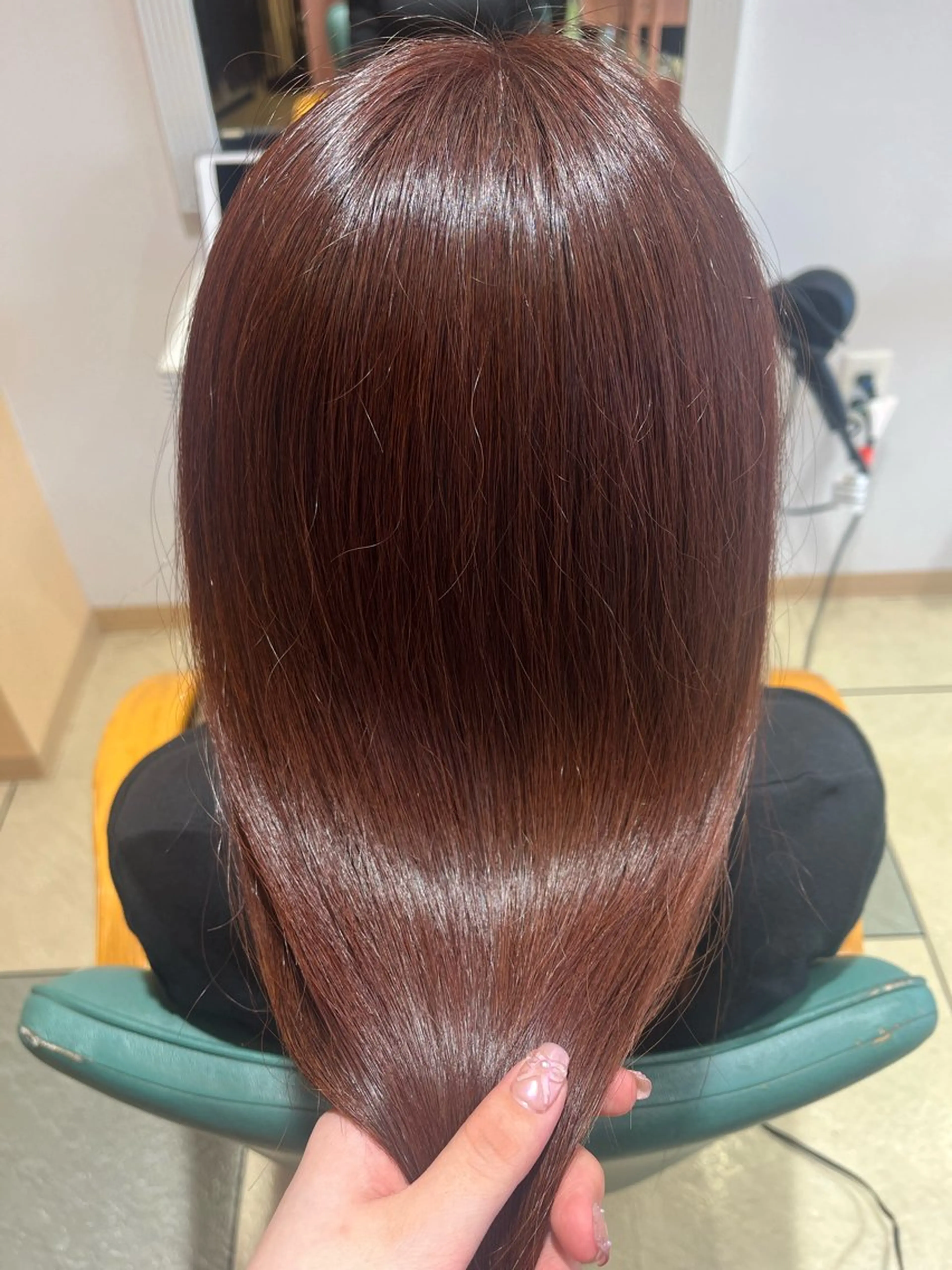 ロング カラー カット ヘアカラー トリートメント ベージュカラー⌇﻿ くびれヘア.𐙚心音のヘアスタイル
