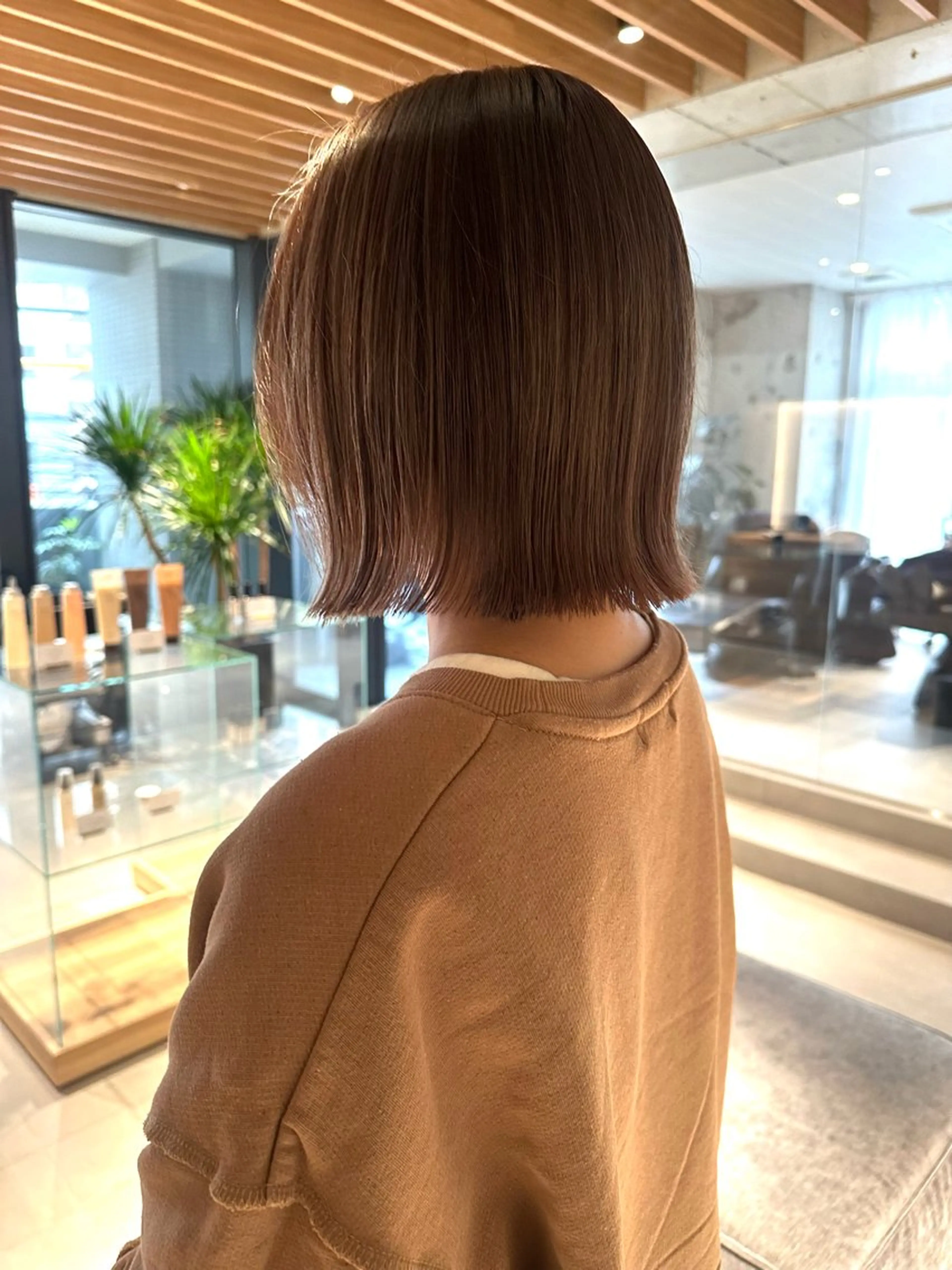 ミディアム カラー ヘアカラー 井上 翠月のヘアスタイル
