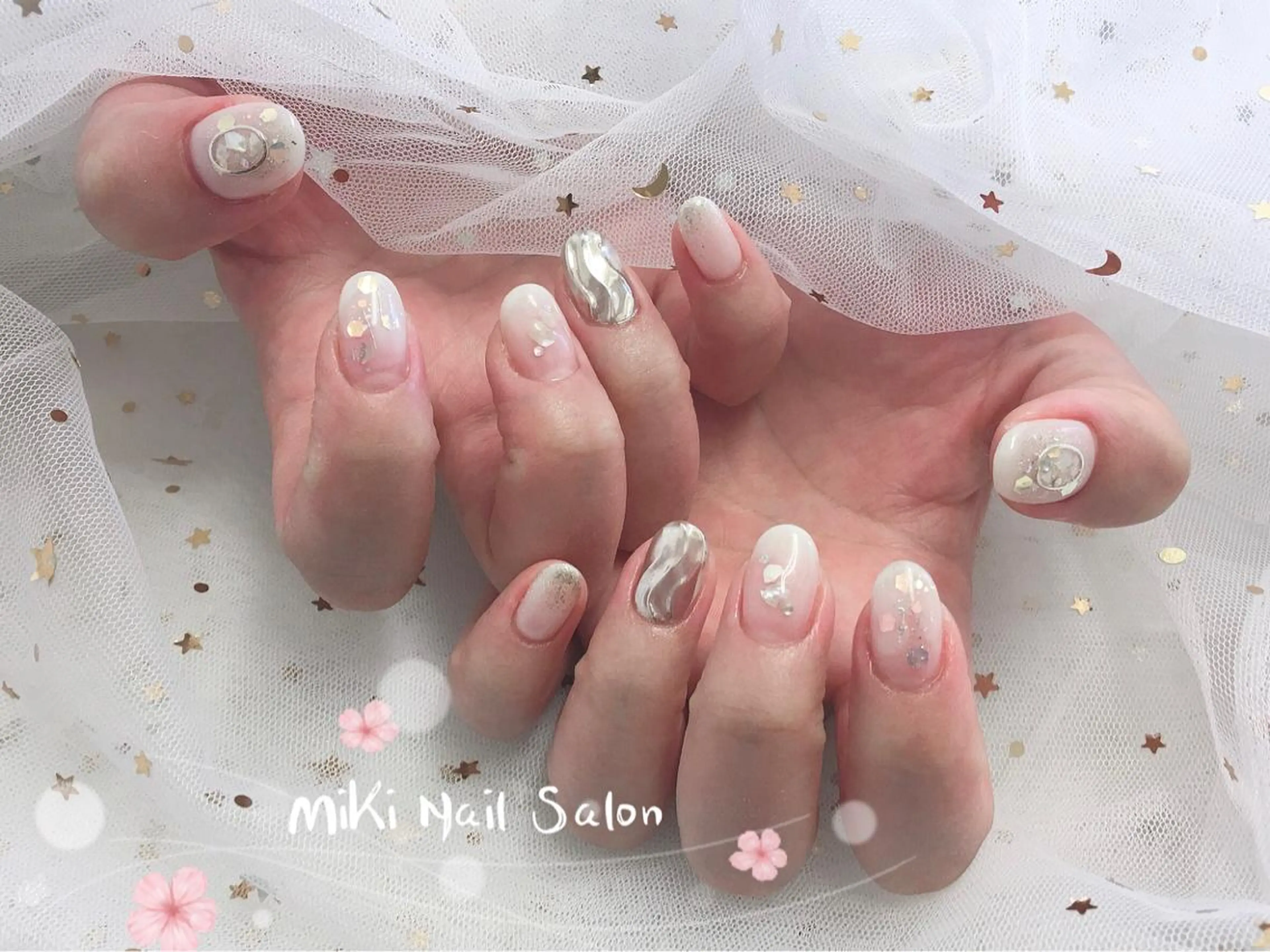 ネイル MiKi Nai池袋 長さだし得意のネイルデザイン