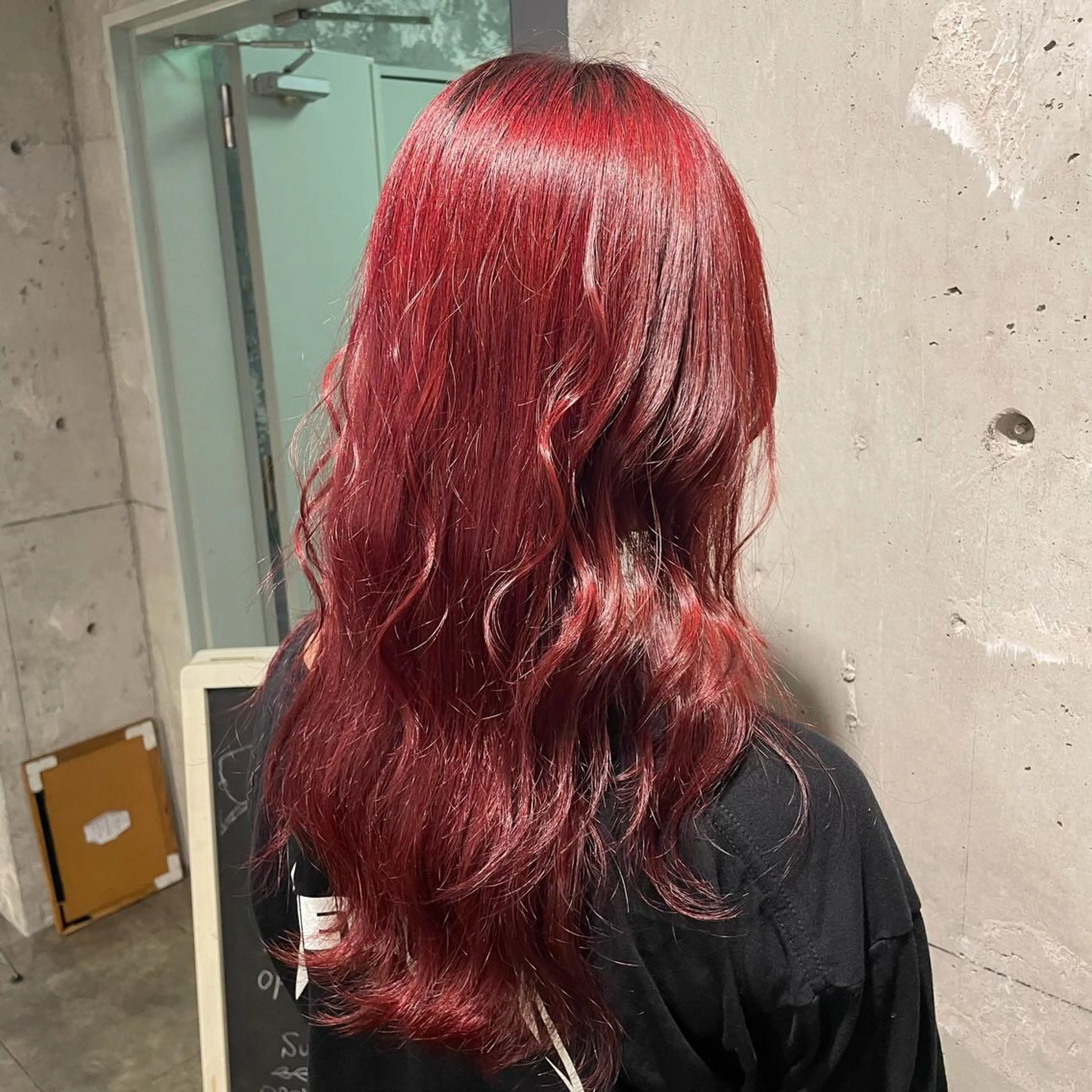 ロング カラー パーマ ヘアアレンジ メンズ キッズ ネイル マツエク・マツパ ブリーチカラー/似合 せ🎀amika🎀のヘアスタイル