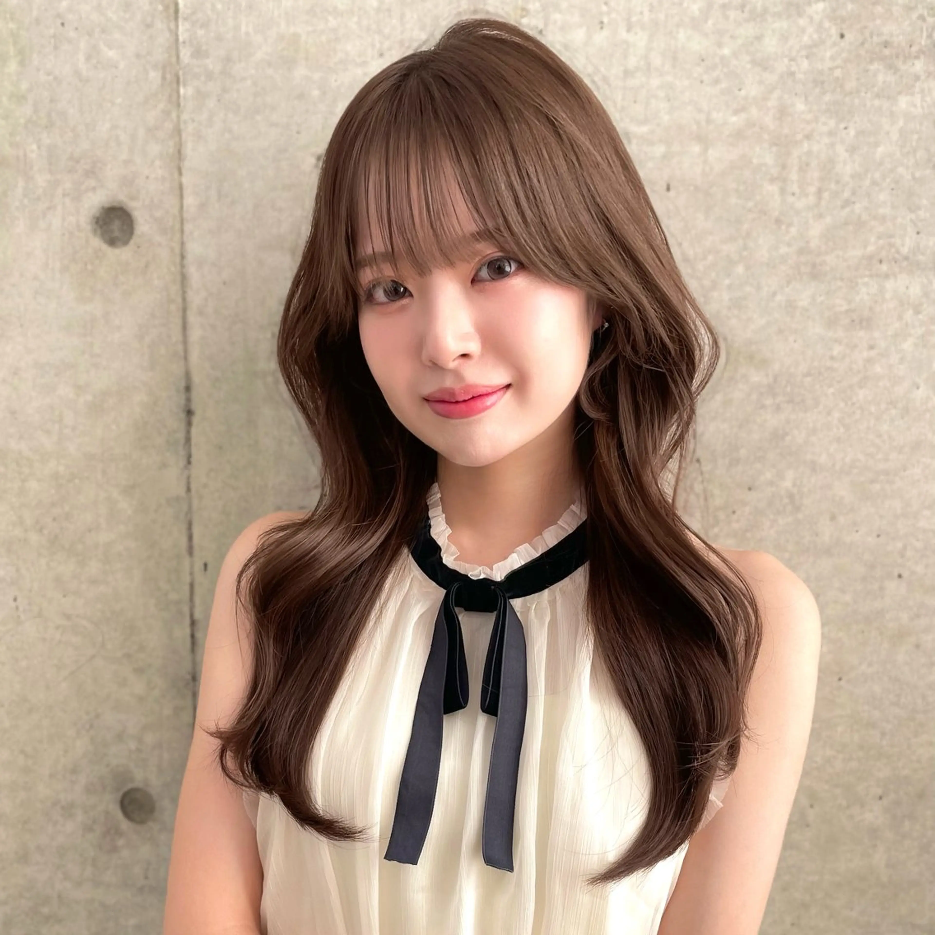 【🫧しっかりヘアケアもしたい方に🫧】韓国トレンドカット🇰🇷艶カラー＋3STEP トリートメント✨の写真