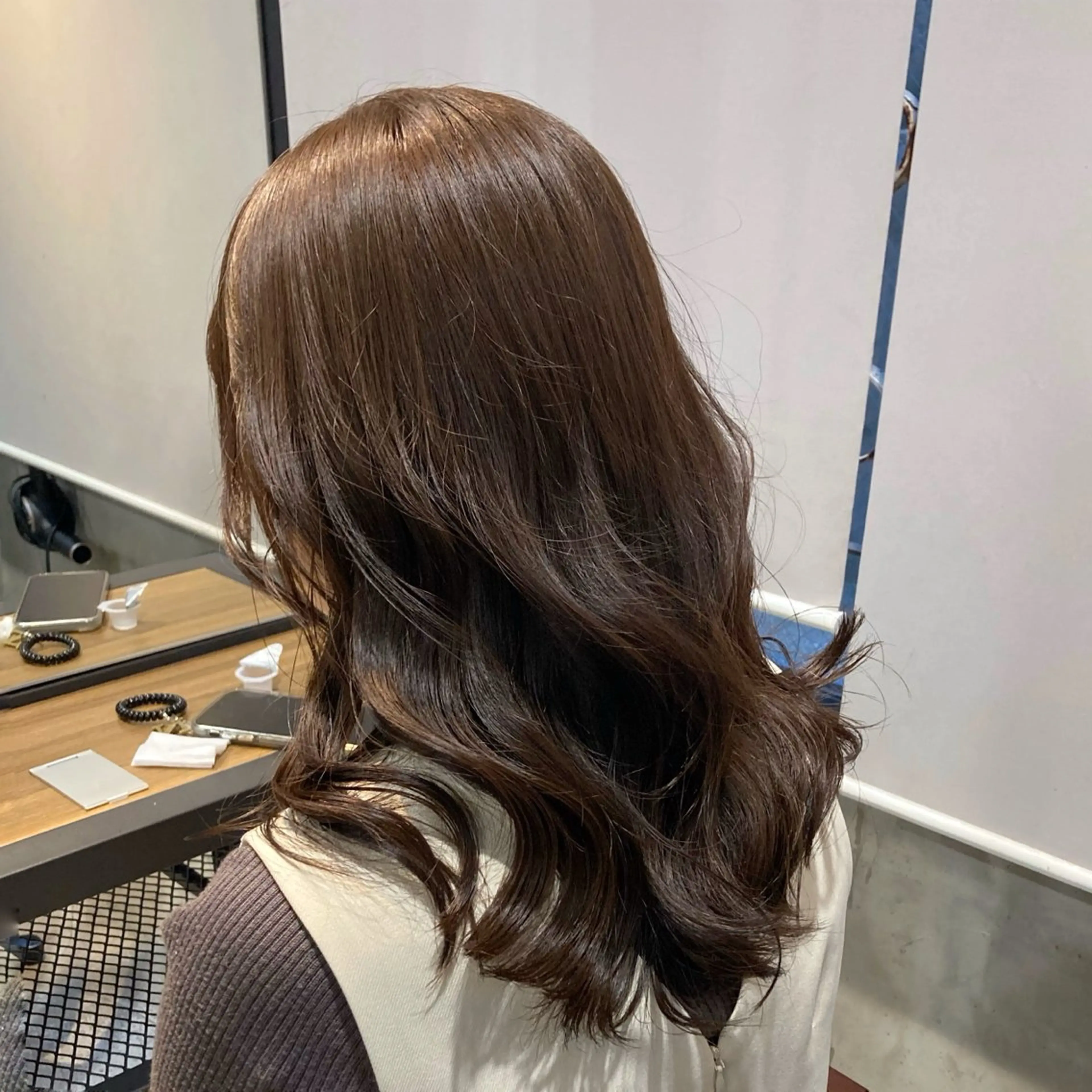 ミディアム カラー ヘアアレンジ 喜美花🌷くびれヘア /艶カラー/髪質改善のヘアスタイル
