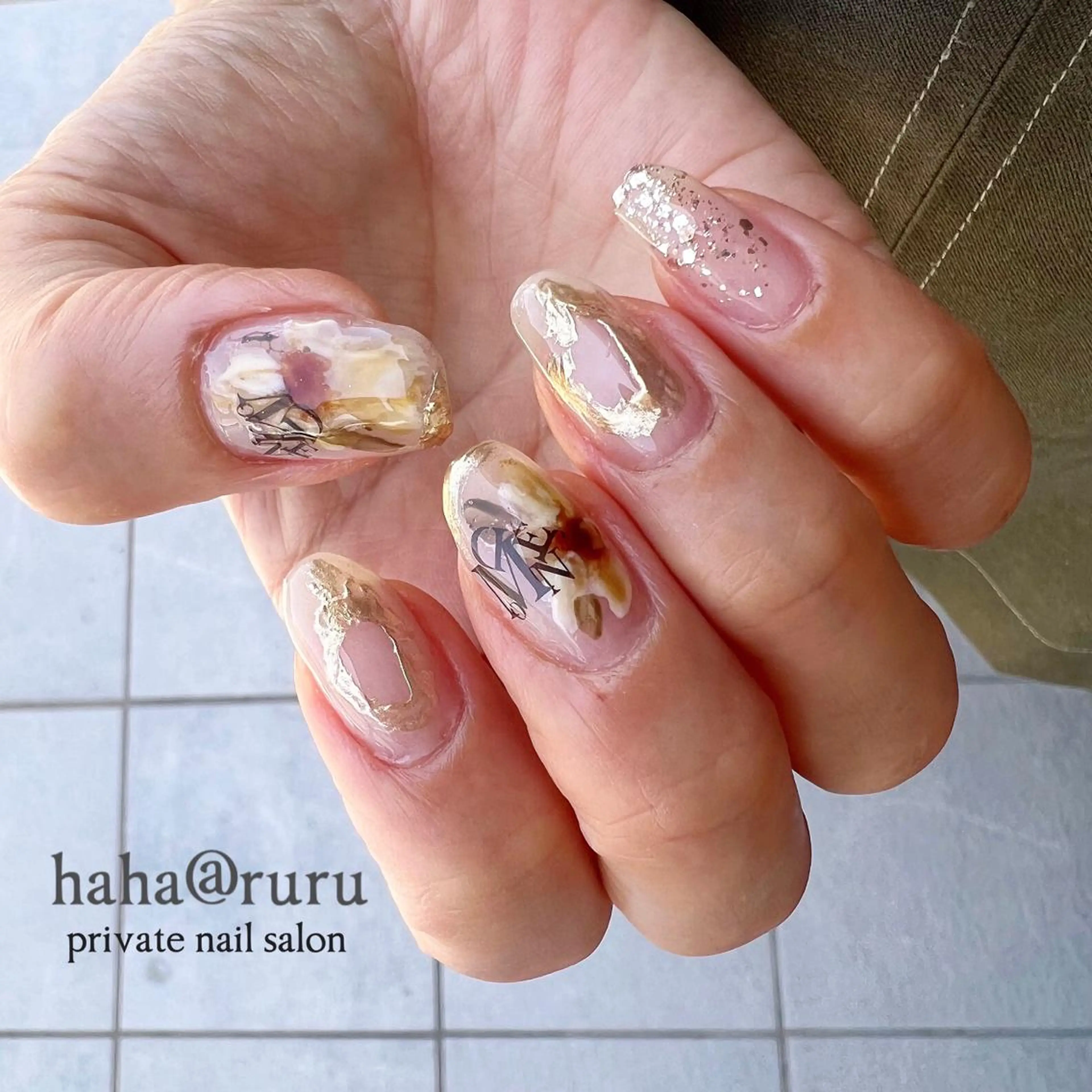 ネイル アートネイル haha@ ruruのネイルデザイン