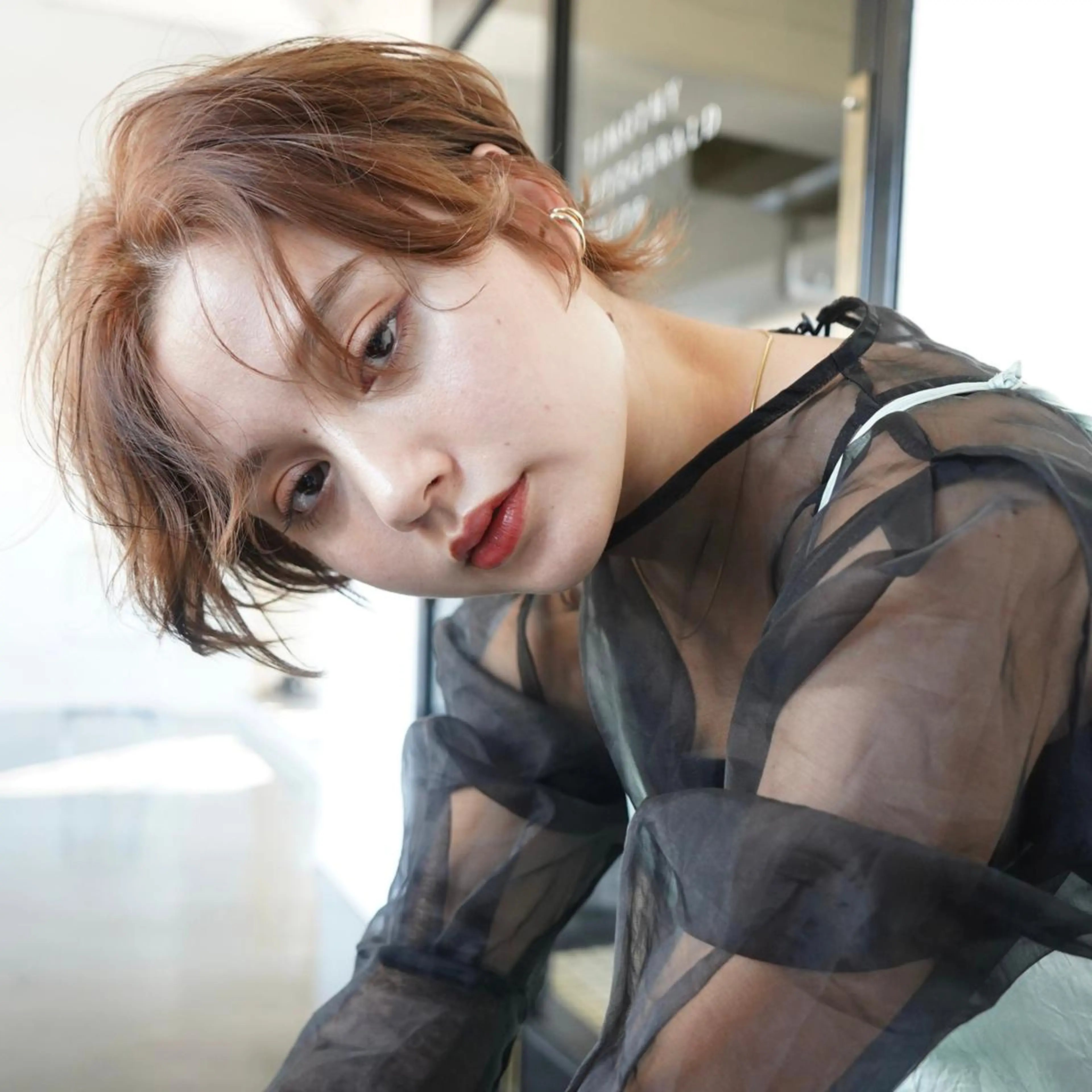 ショート カラー パーマ カット ヘアカラー トリートメント ベージュカラー🌿 新潟駅/青木結月のヘアスタイル