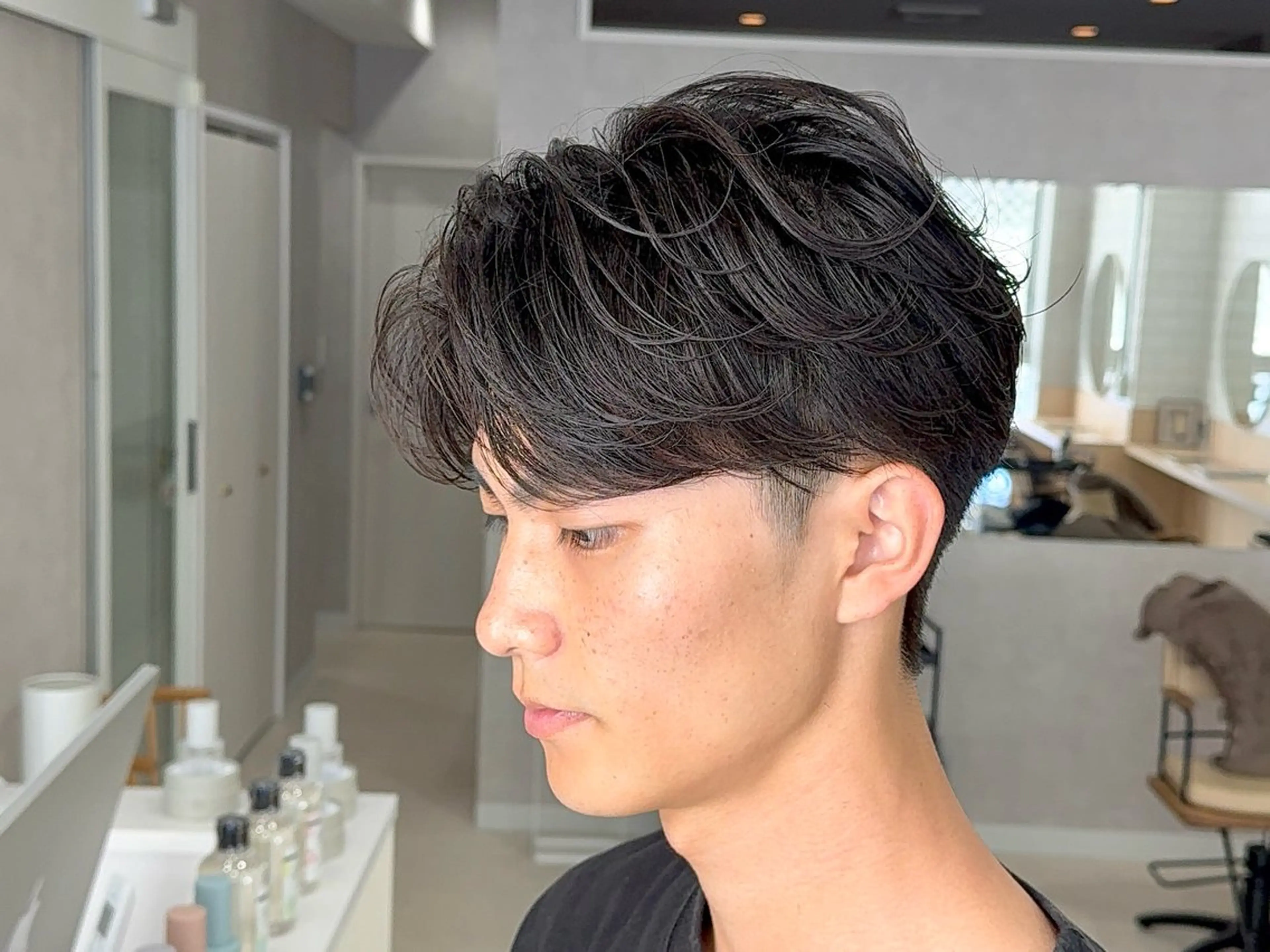 ショート パーマ メンズ カット パーマ トリートメント 【東北メンズヘア1 位受賞🥇】本間祐太のヘアスタイル