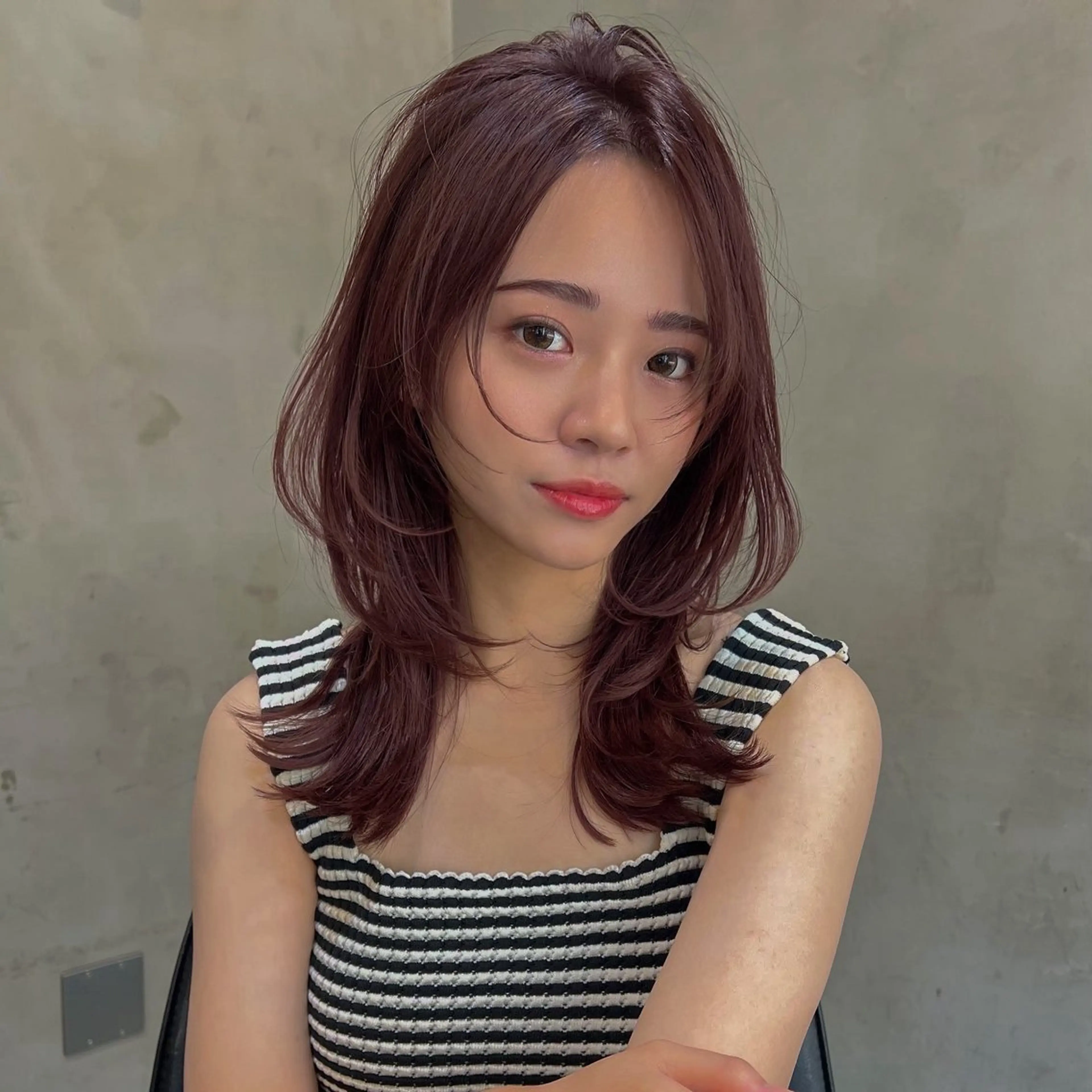 セミロング カラー ブラウンカラー ピンクカラー 💎ブリーチ× 透明感✨Hayatoのヘアスタイル