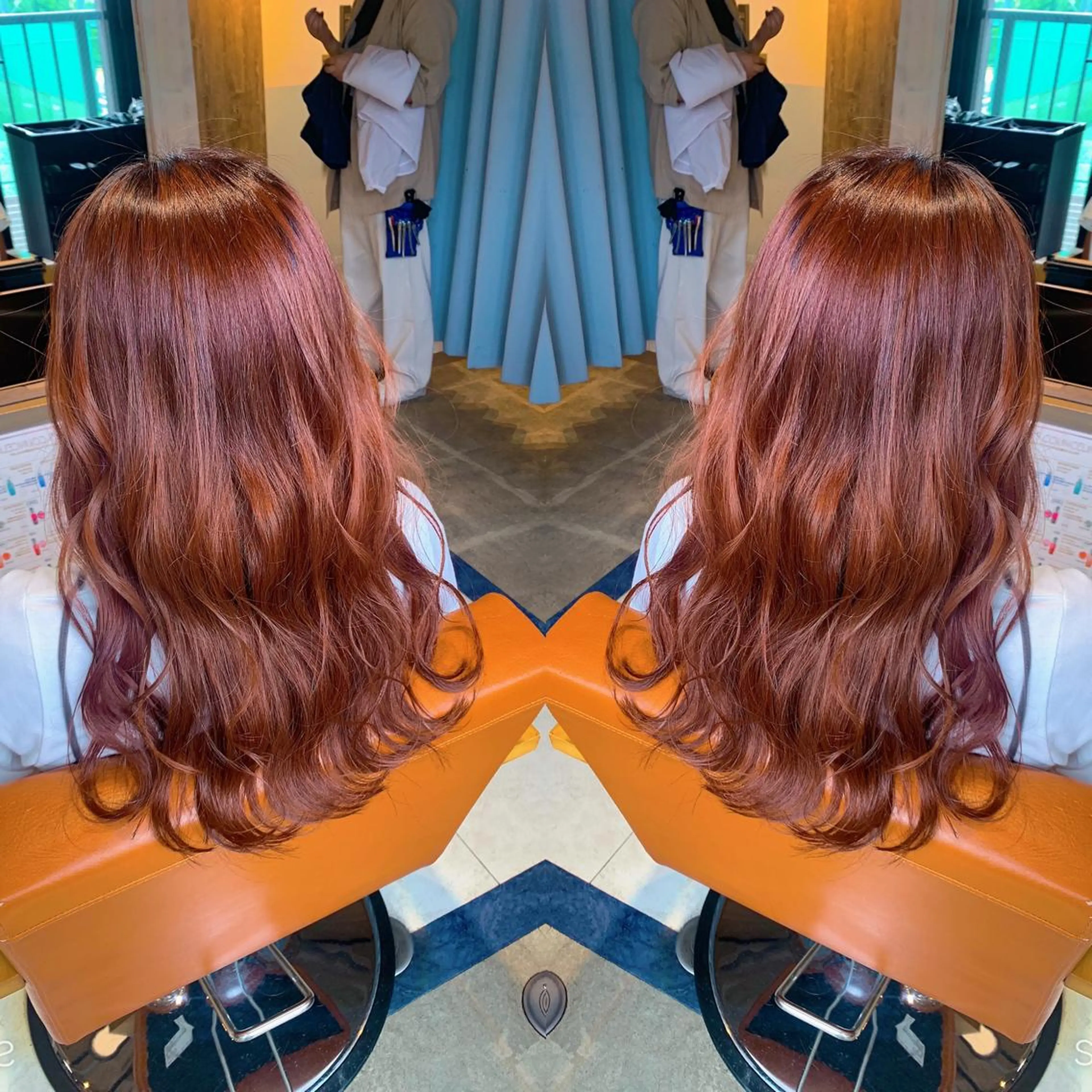 ロング カラー ブラウンカラー 韓国🇰🇷 ✂︎hair 内田愛のヘアスタイル