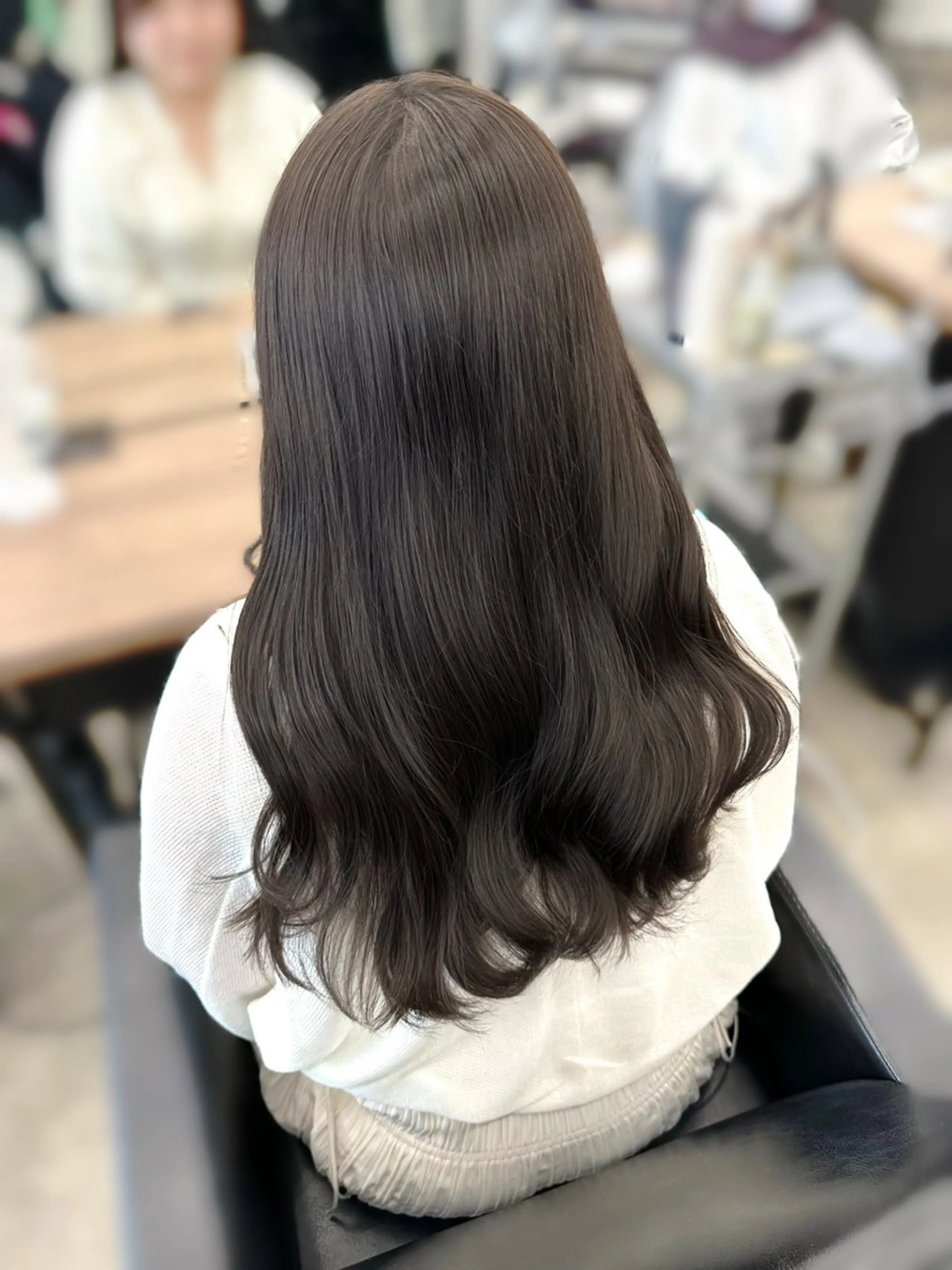 ミディアム カラー カット ヘアカラー ヘアセット 盛れる顔周り /透明感/かりん🎀のヘアスタイル