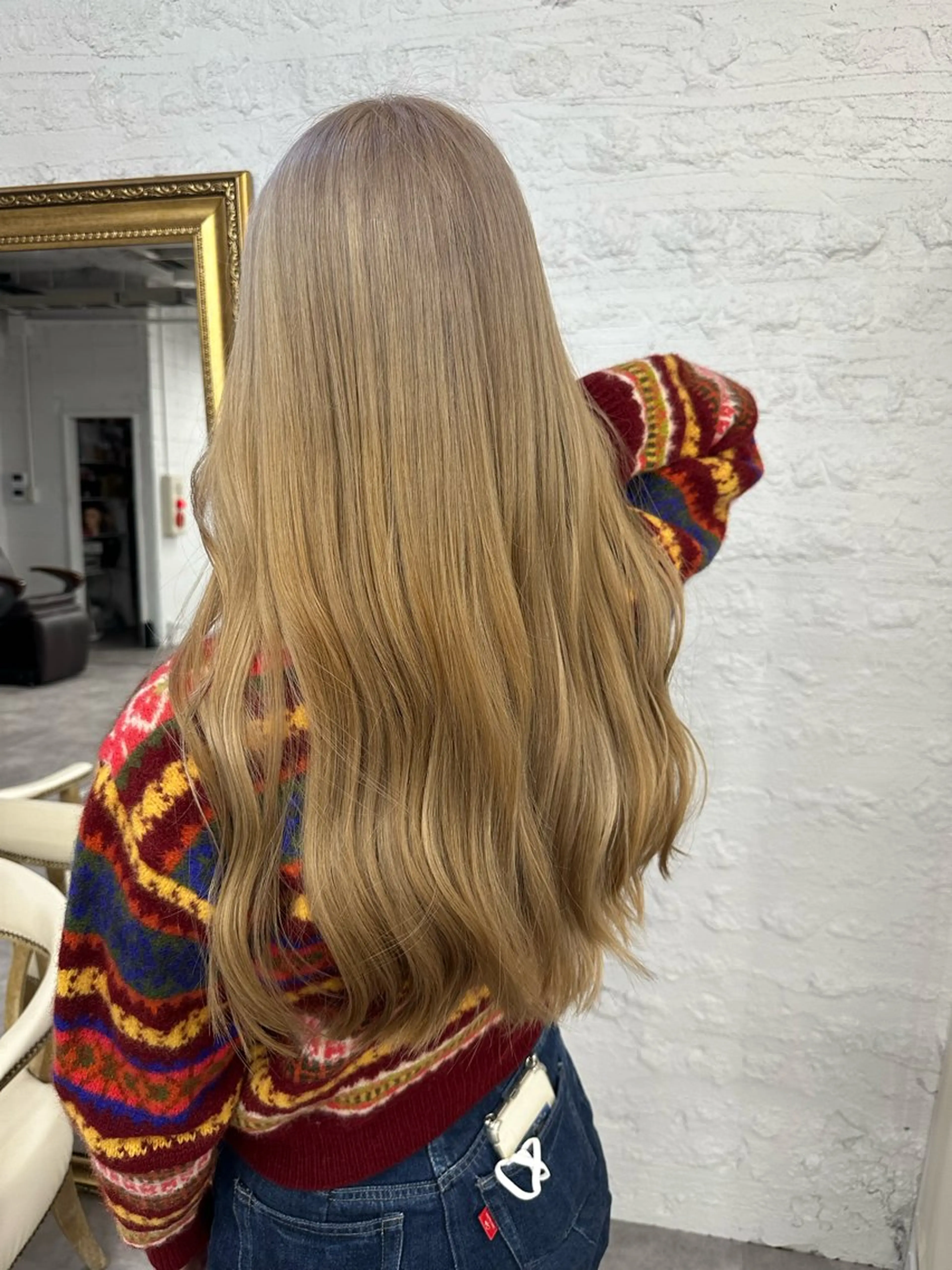 ロング カラー ヘアアレンジ カット ヘアカラー トリートメント 久米 治仁のヘアスタイル